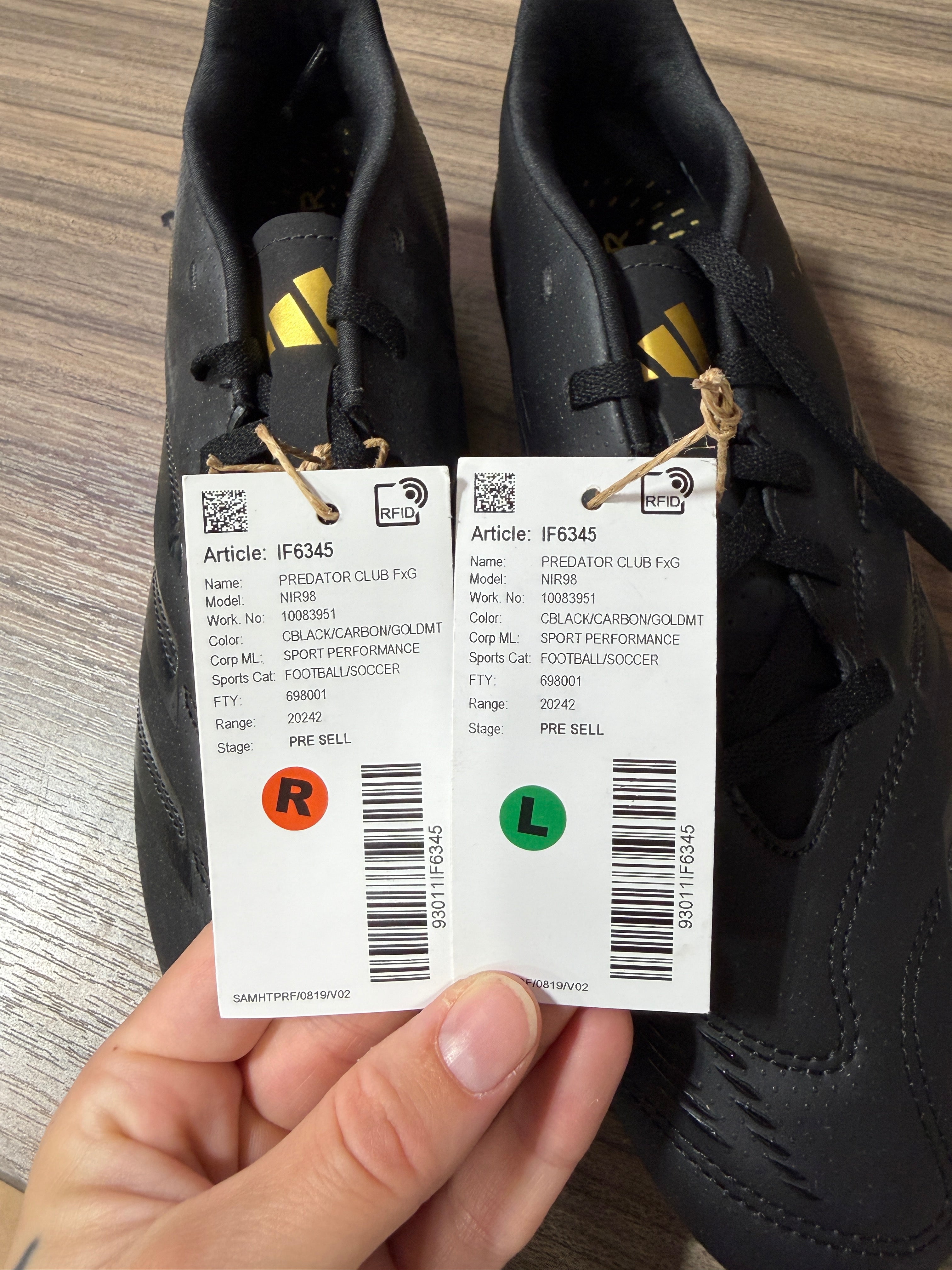 adidas Predator Club FxG Sz 9