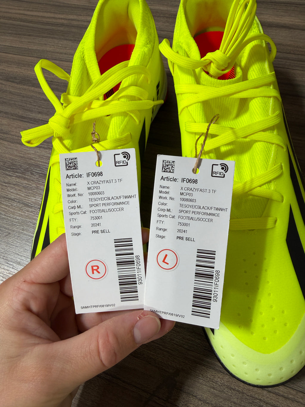 adidas X Crazyfast League TF Sz 9