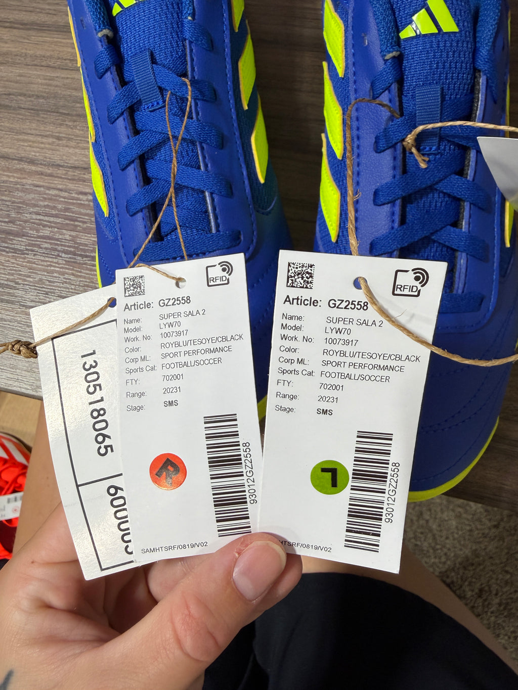 Adidas Super Sala 2 IC Royal Blue Sz 9
