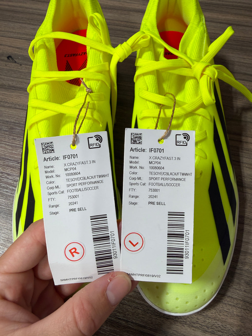 adidas X Crazyfast League IN Sz 9