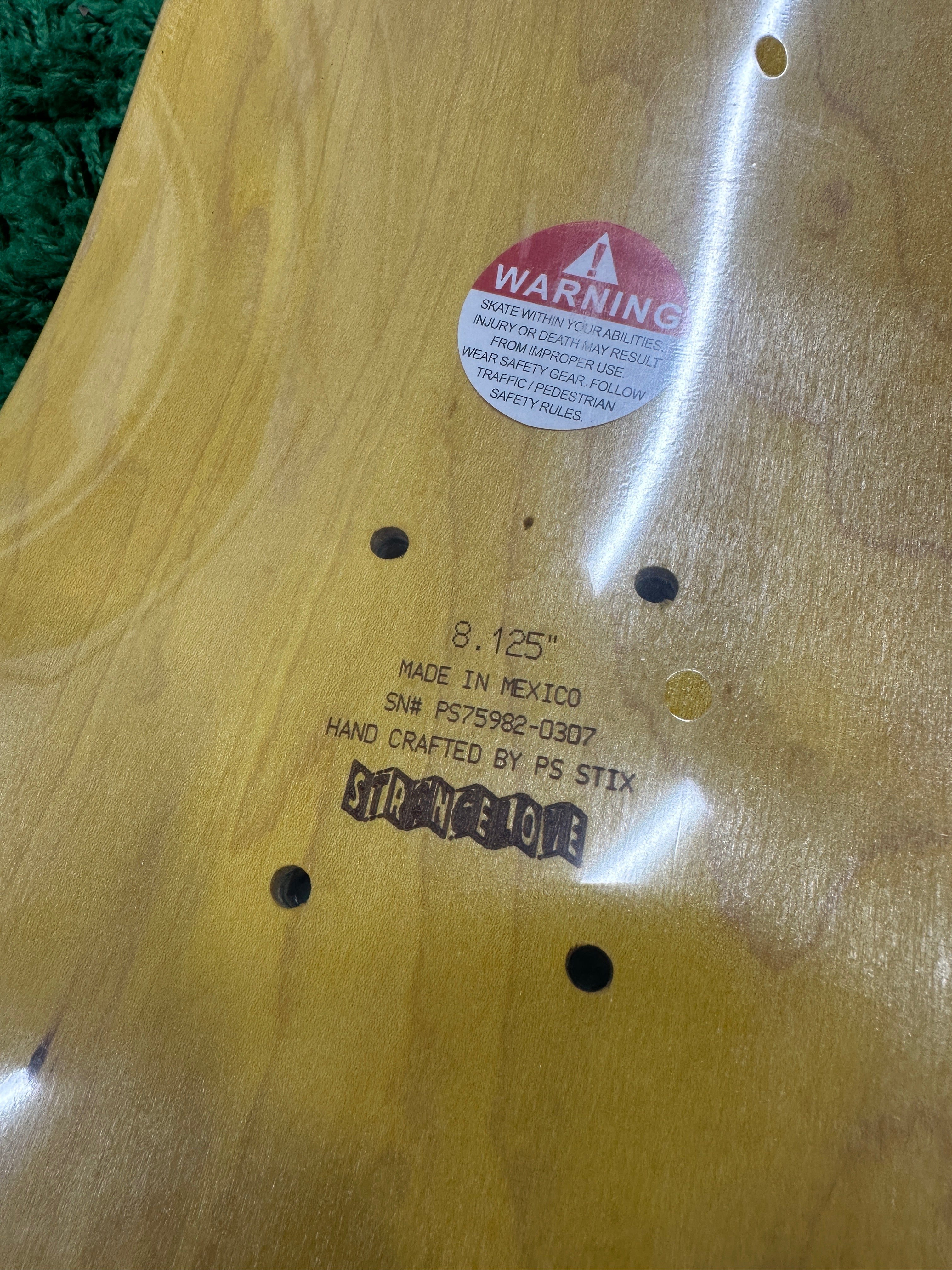 StrangeLove Heart Skull Deck Sz 8.125