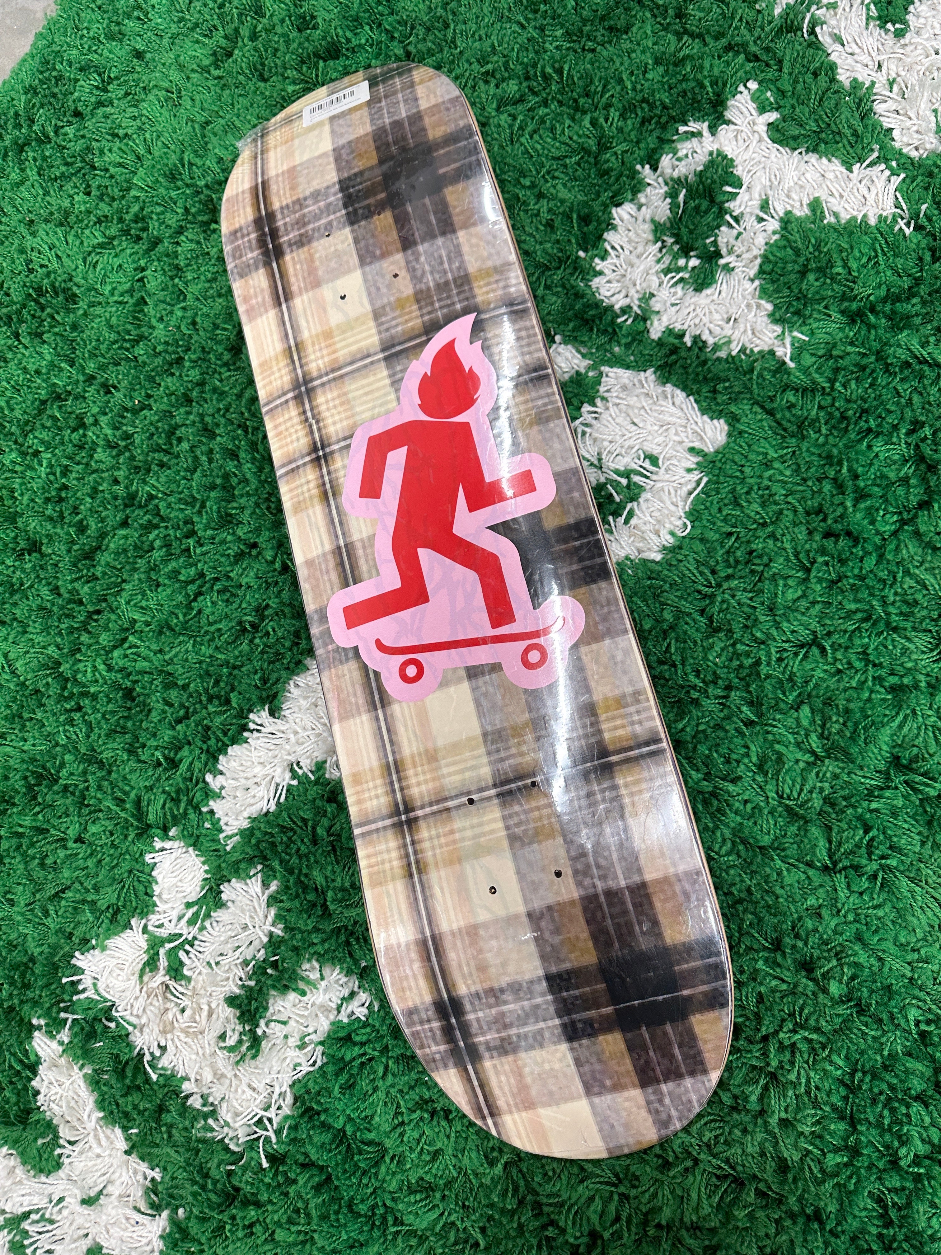Travis Scott Cactus Jack Plaid Deck Sz 8.25