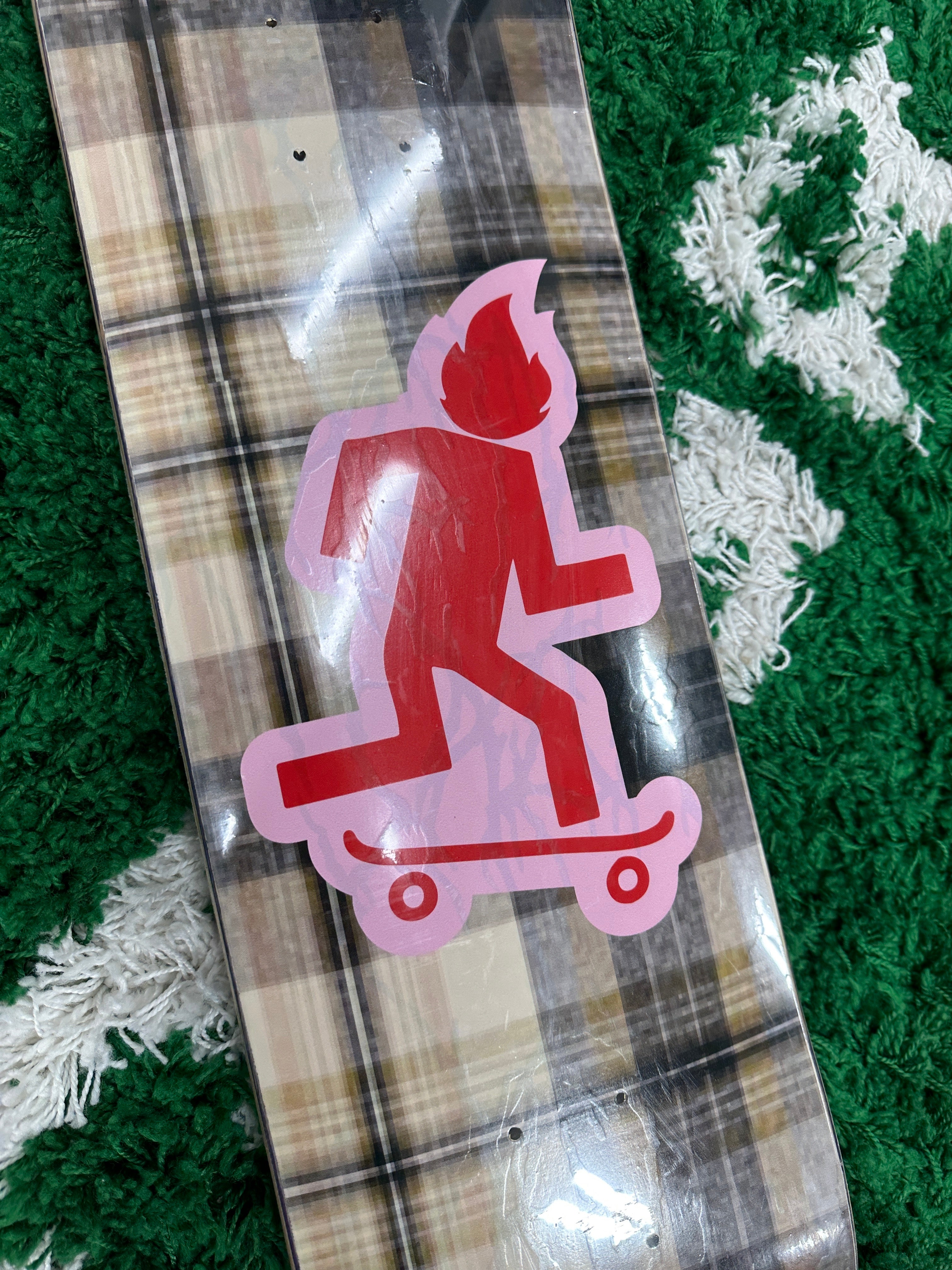 Travis Scott Cactus Jack Plaid Deck Sz 8.25