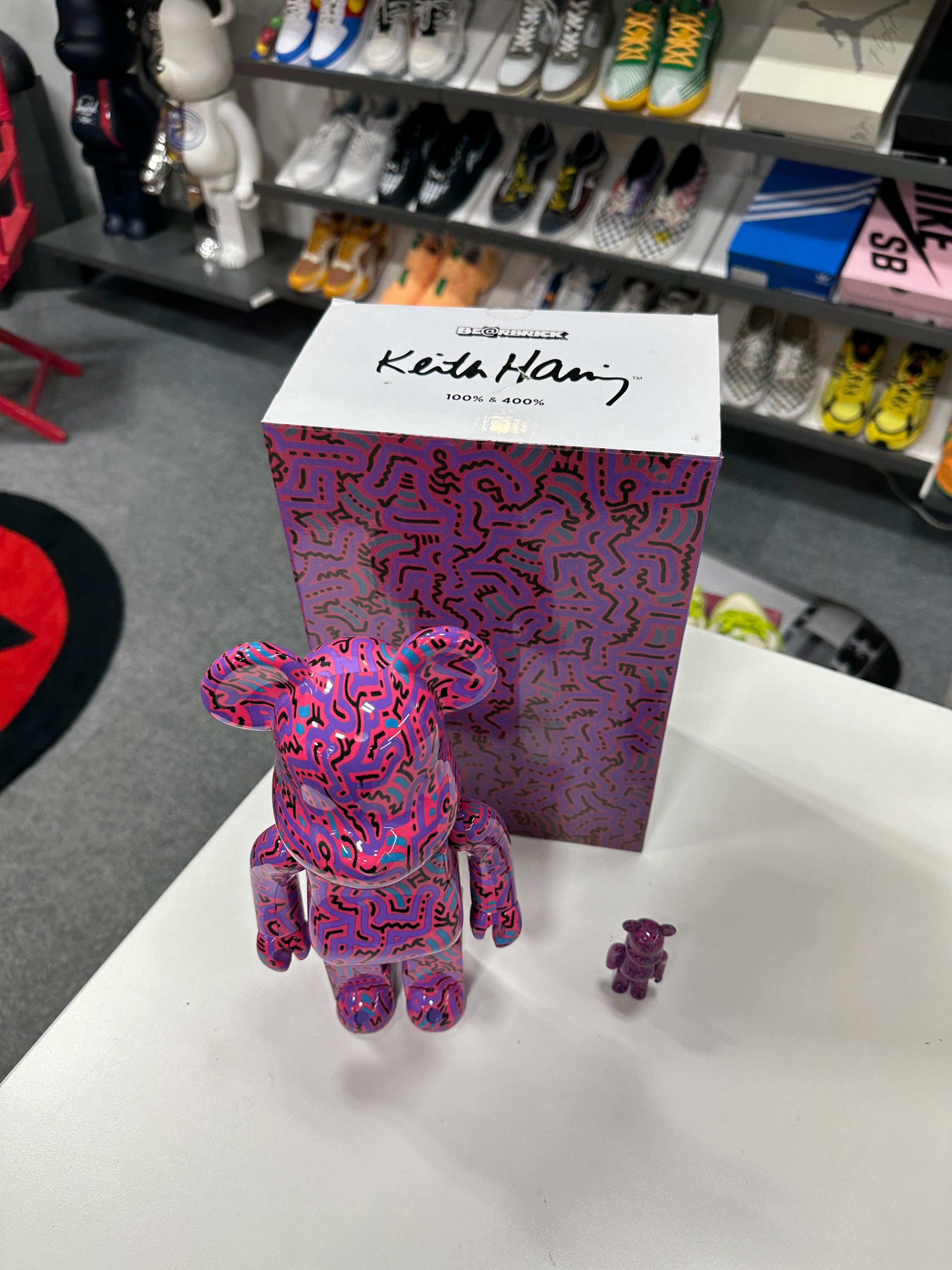 Bearbrick Keith Haring 2 100% & 400% Set