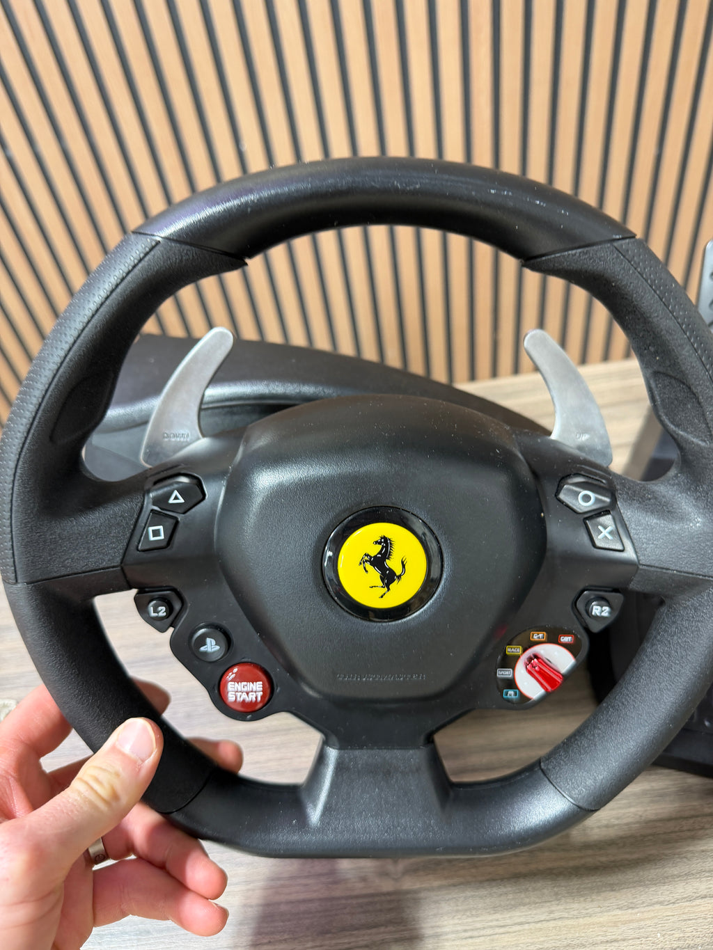 Thrustmaster T80 Ferrari 488 GTB Edition Steering Wheel + Pedals / PS4, PS5, PC