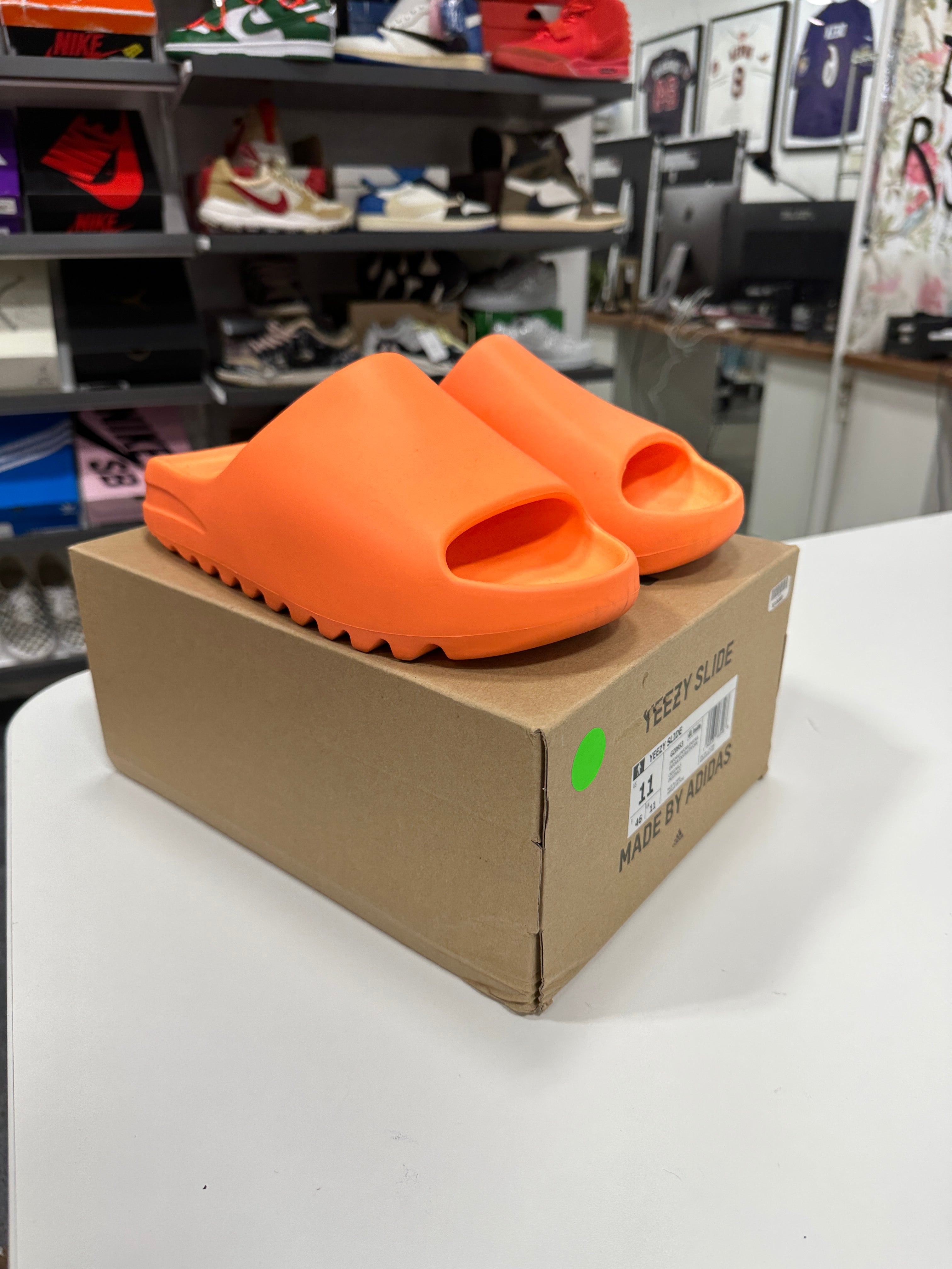 adidas Yeezy Slide Enflame Orange Sz 11