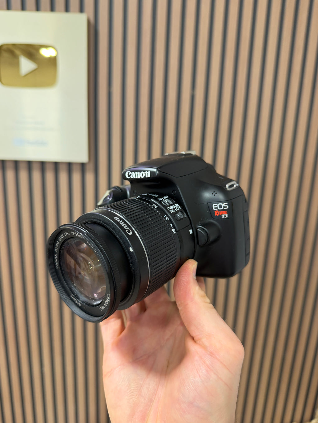 canon Rebel T3 Camera + 18-55mm Lens