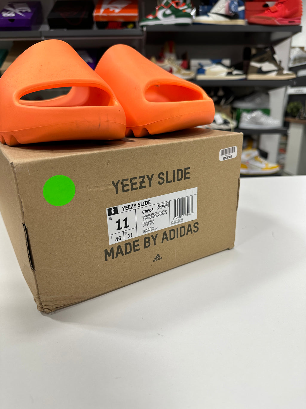 adidas Yeezy Slide Enflame Orange Sz 11
