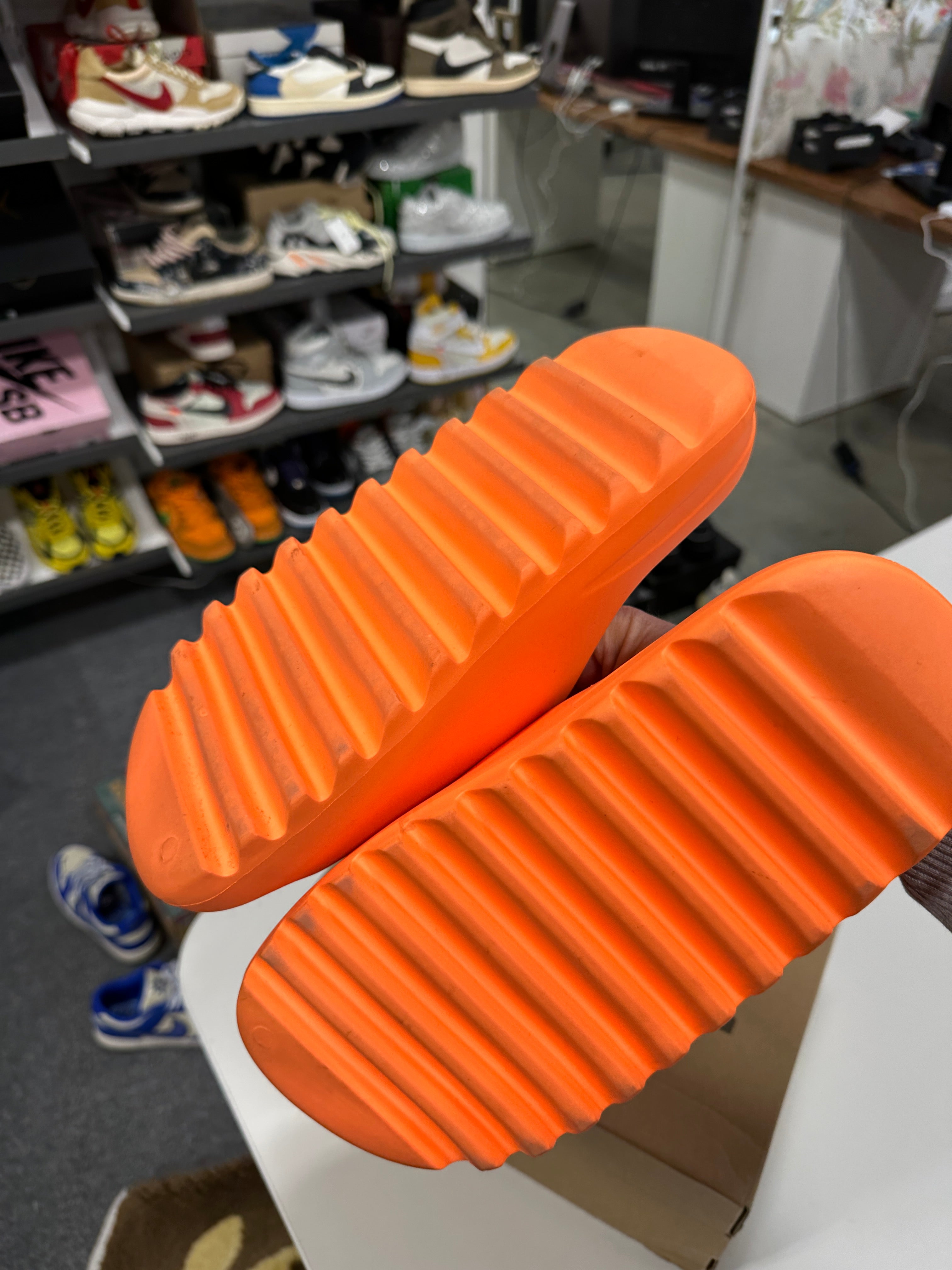 adidas Yeezy Slide Enflame Orange Sz 11