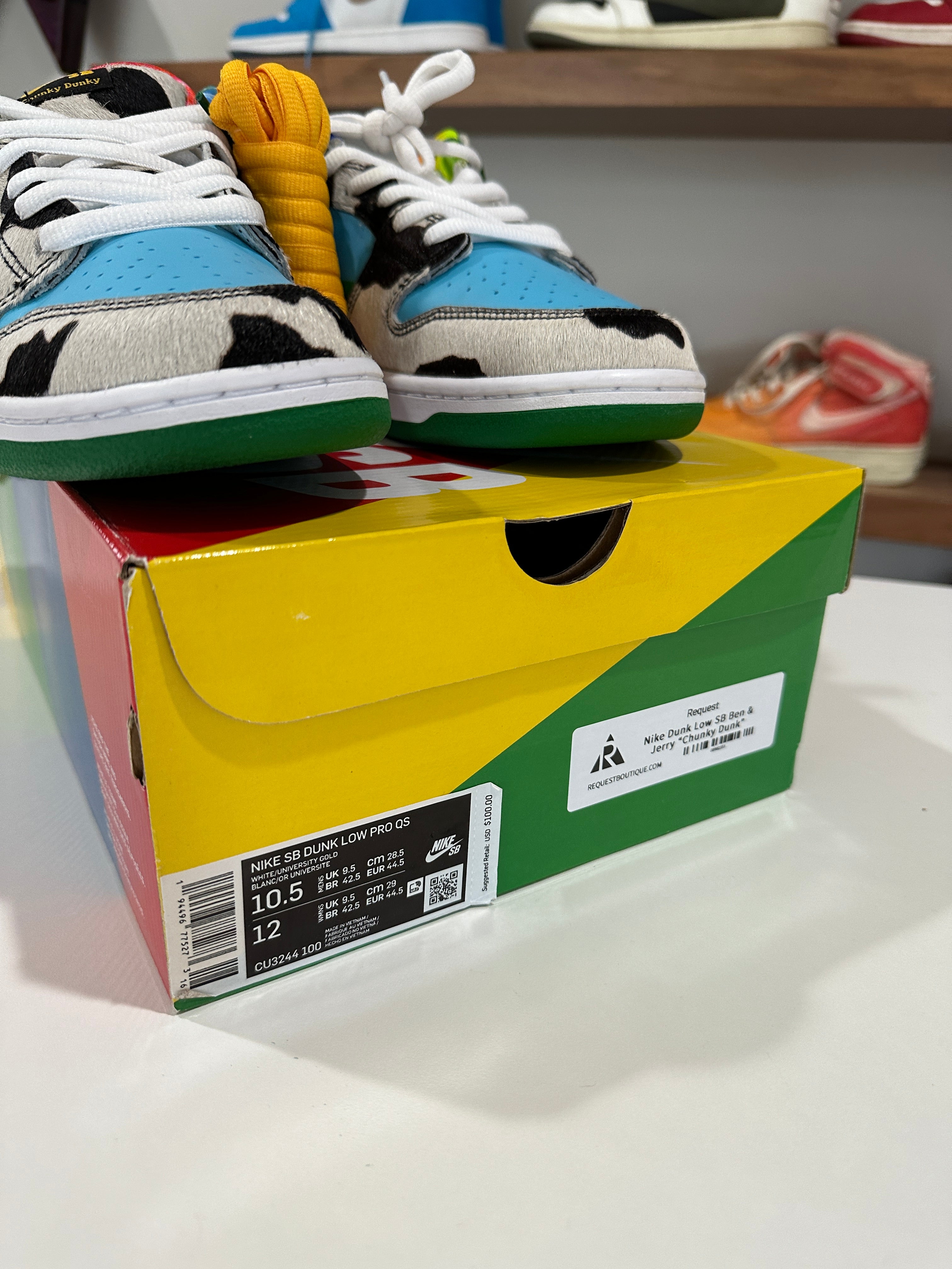Nike SB Dunk Low Ben & Jerry's Chunky Dunky Sz 10.5