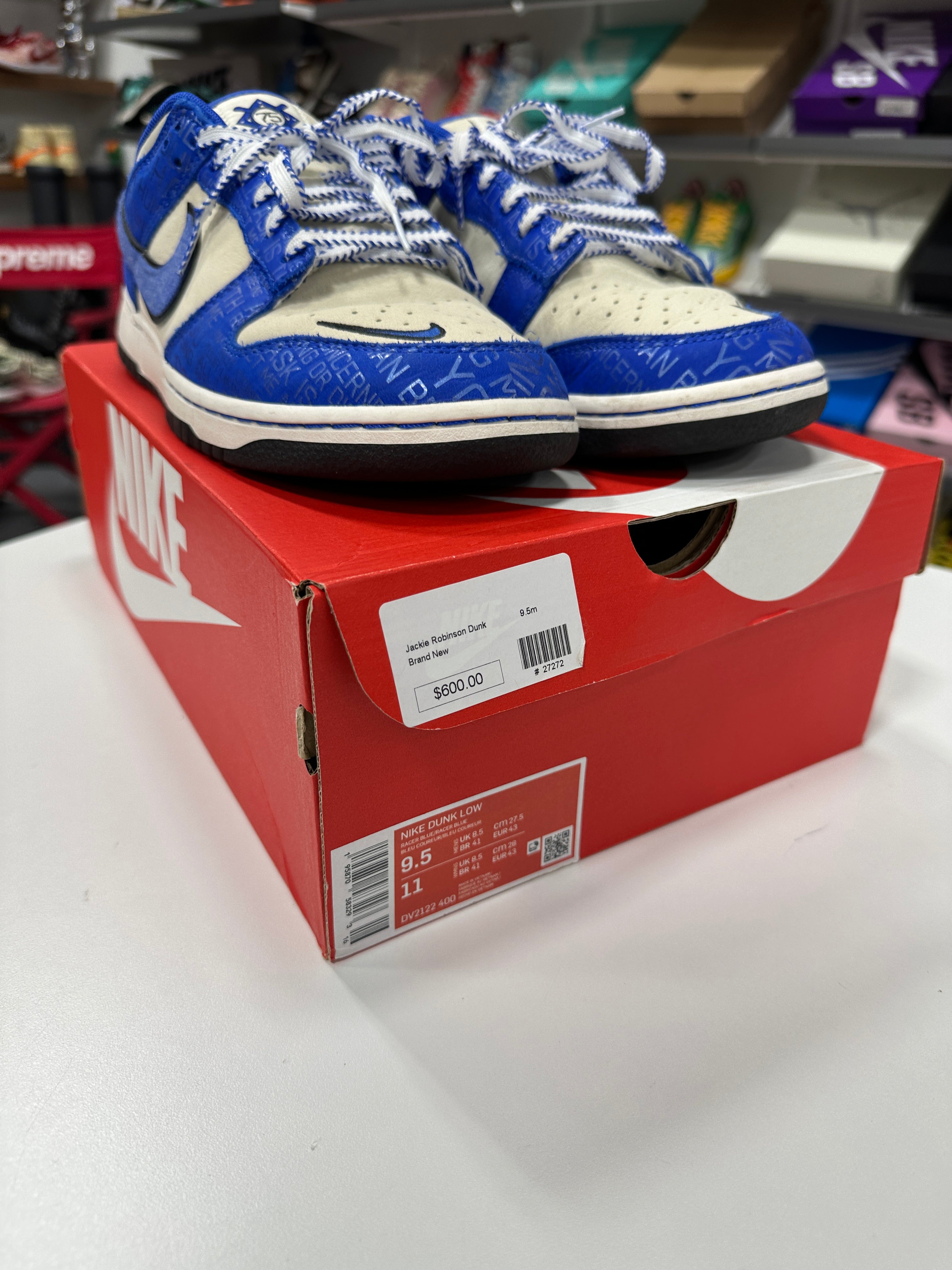 Nike Dunk Low Jackie Robinson Sz 9.5
