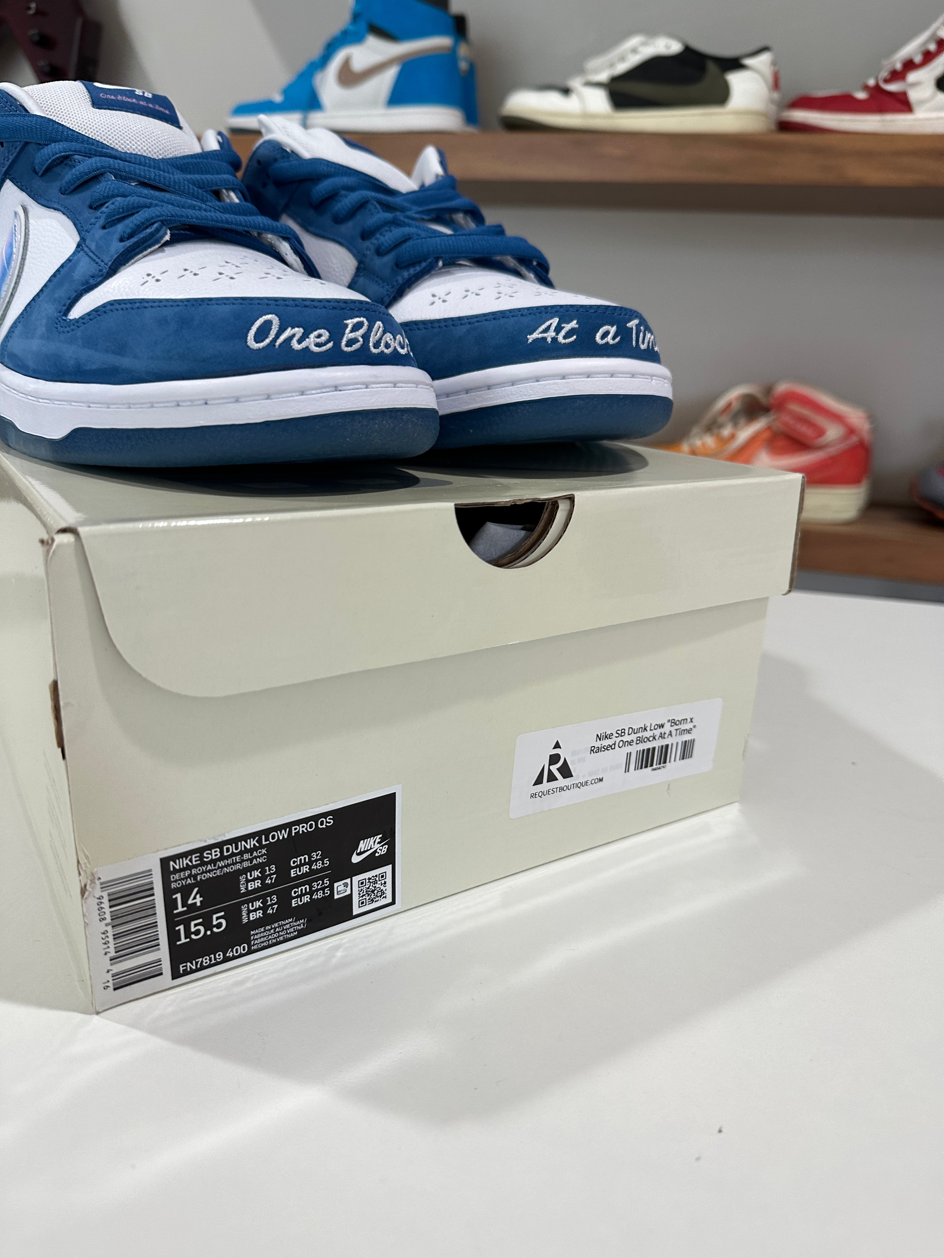 Nike SB Dunk Low Born X Raised Sz 14