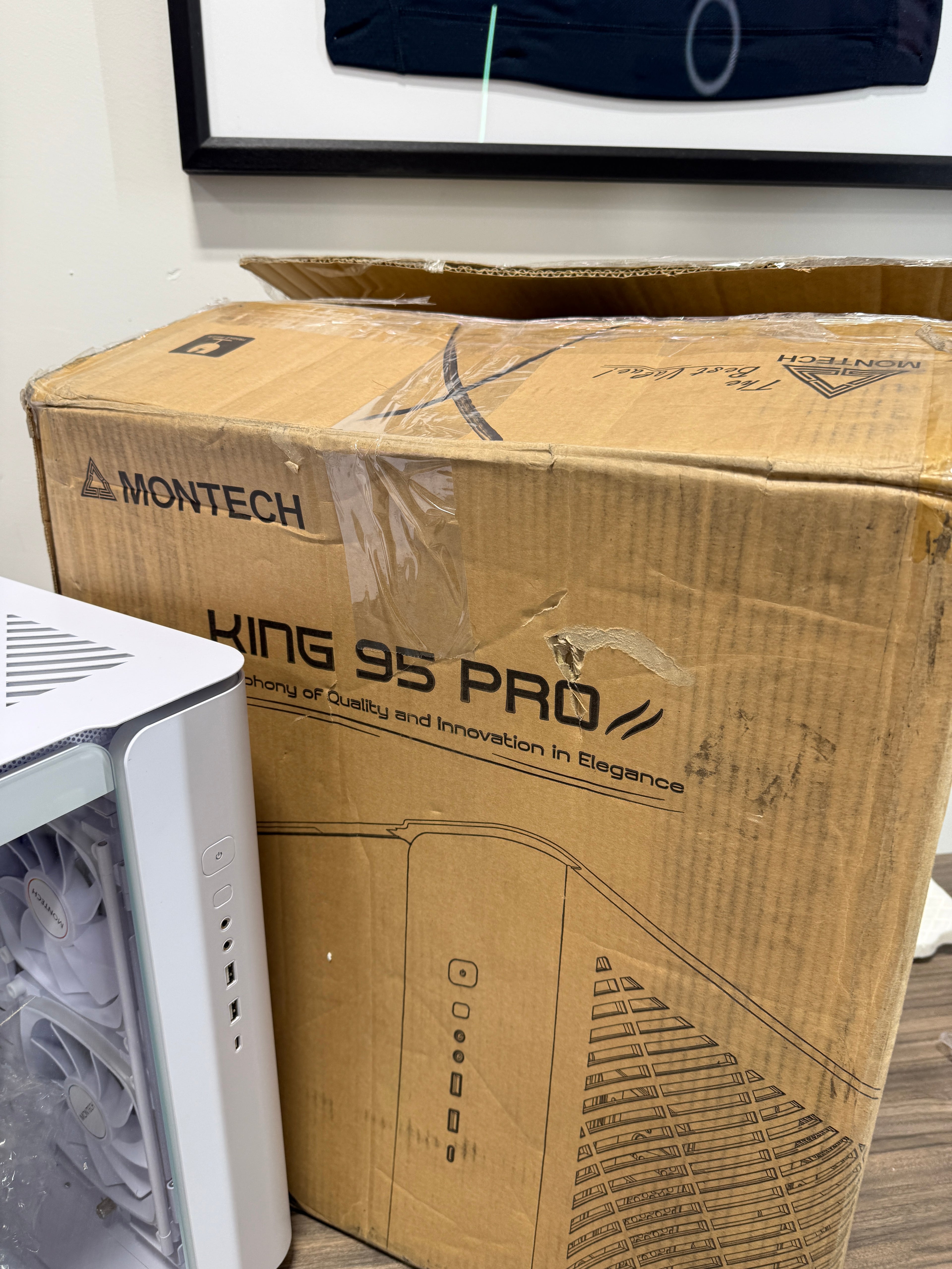 MONTECH, KING 95 PRO Dual-Chamber ATX Mid-Tower PC Gaming Case