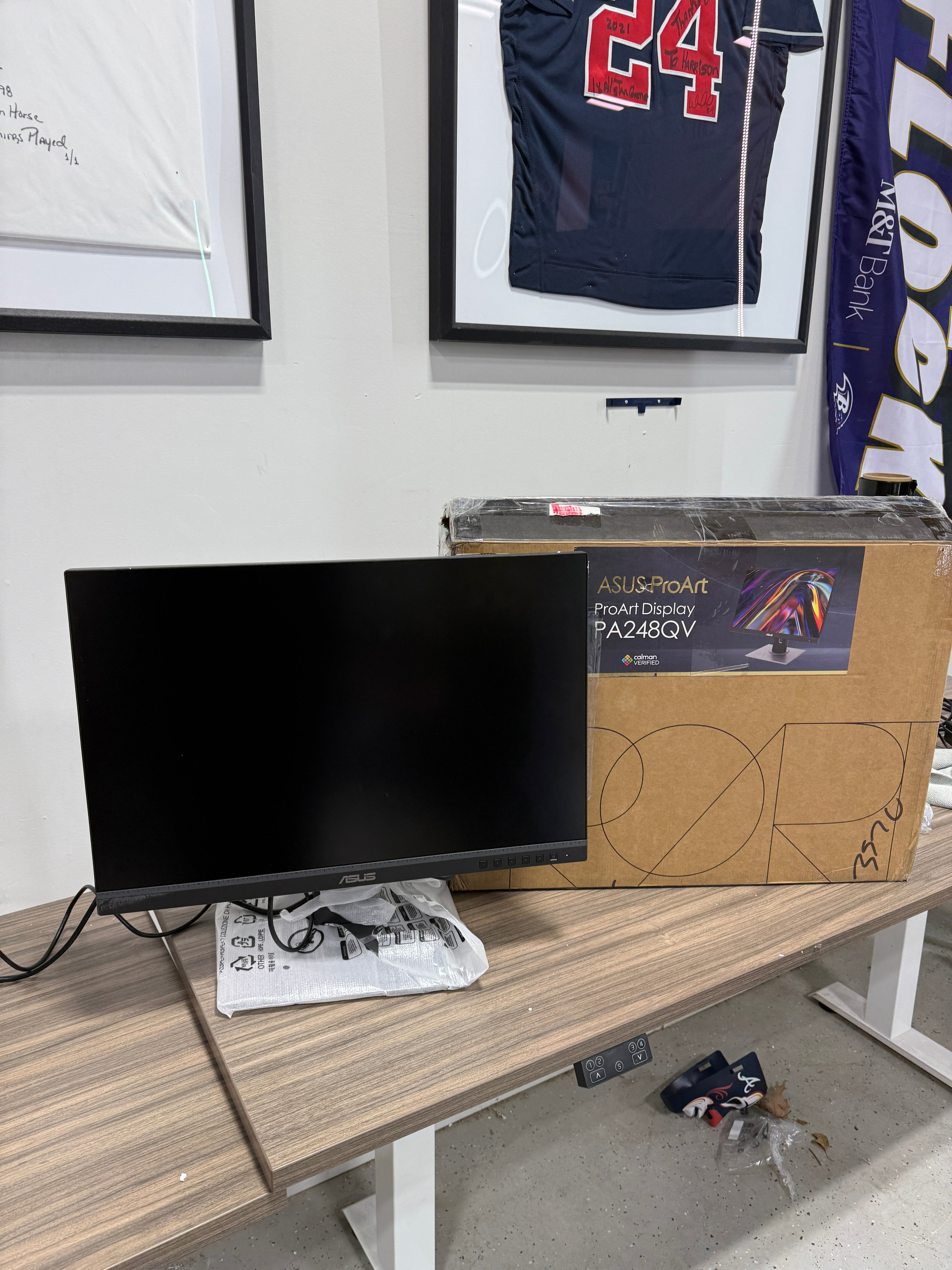 ASUS ProArt Display PA248QV 24" WUXGA 1920 x 1200 16:10 Professional Monitor, 100% sRGB/Rec.709 Delta E < 2, IPS, DisplayPort HDMI D-Sub, Calman Verified, Eye Care, Anti-glare, Tilt Pivot Swivel Height Adjustable