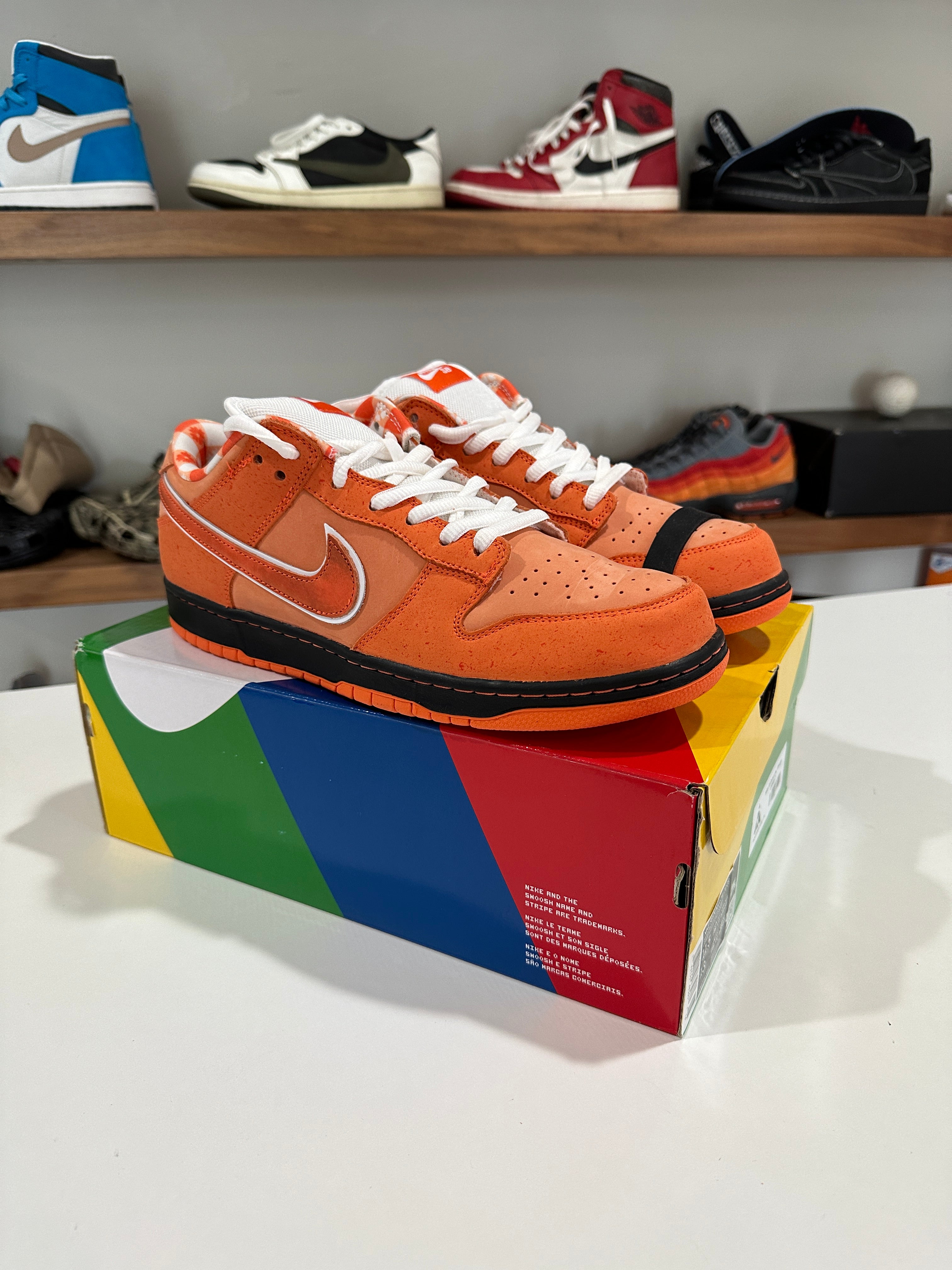 Nike SB Dunk Low Concepts Orange Lobster Sz 11.5