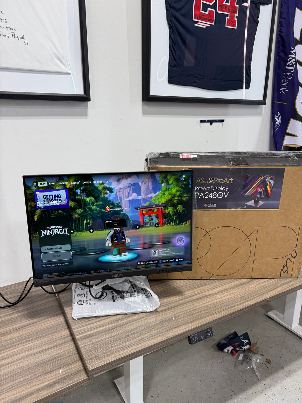 ASUS ProArt Display PA248QV 24" WUXGA 1920 x 1200 16:10 Professional Monitor, 100% sRGB/Rec.709 Delta E < 2, IPS, DisplayPort HDMI D-Sub, Calman Verified, Eye Care, Anti-glare, Tilt Pivot Swivel Height Adjustable
