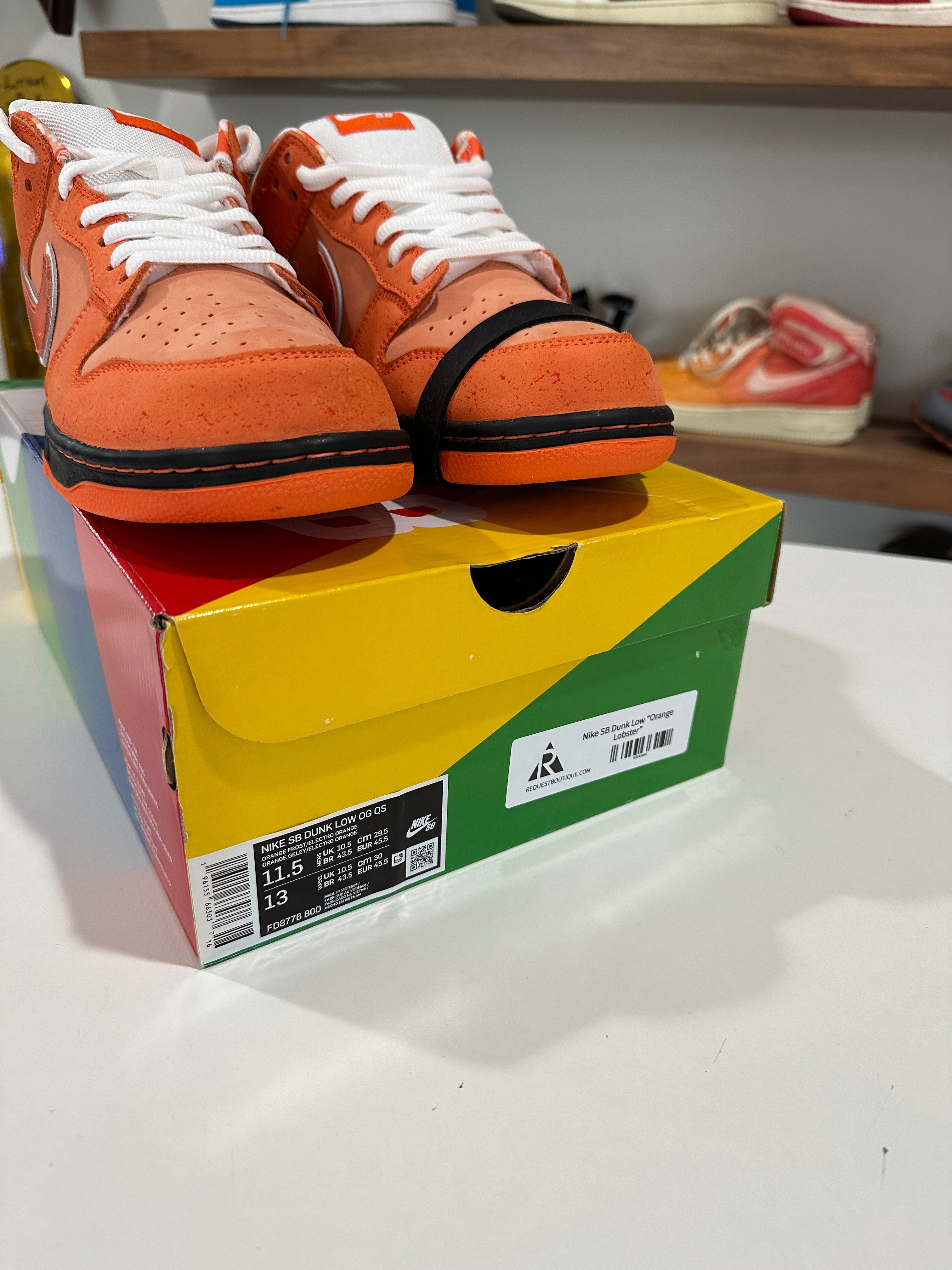 Nike SB Dunk Low Concepts Orange Lobster Sz 11.5