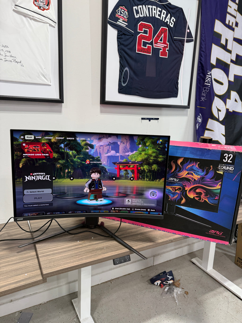 MSI 32" 240 Hz OLED UHD Gaming Monitor Adaptive Sync MPG 321CURX QD-OLED