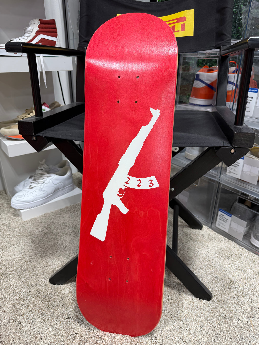 Custom Skateboard Deck Red