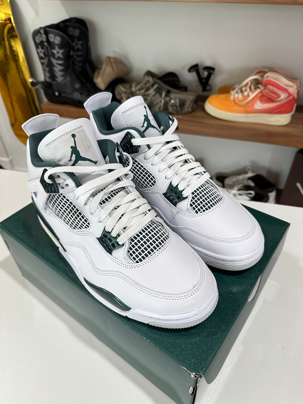 Jordan 4 Retro Oxidized Green Sz 11