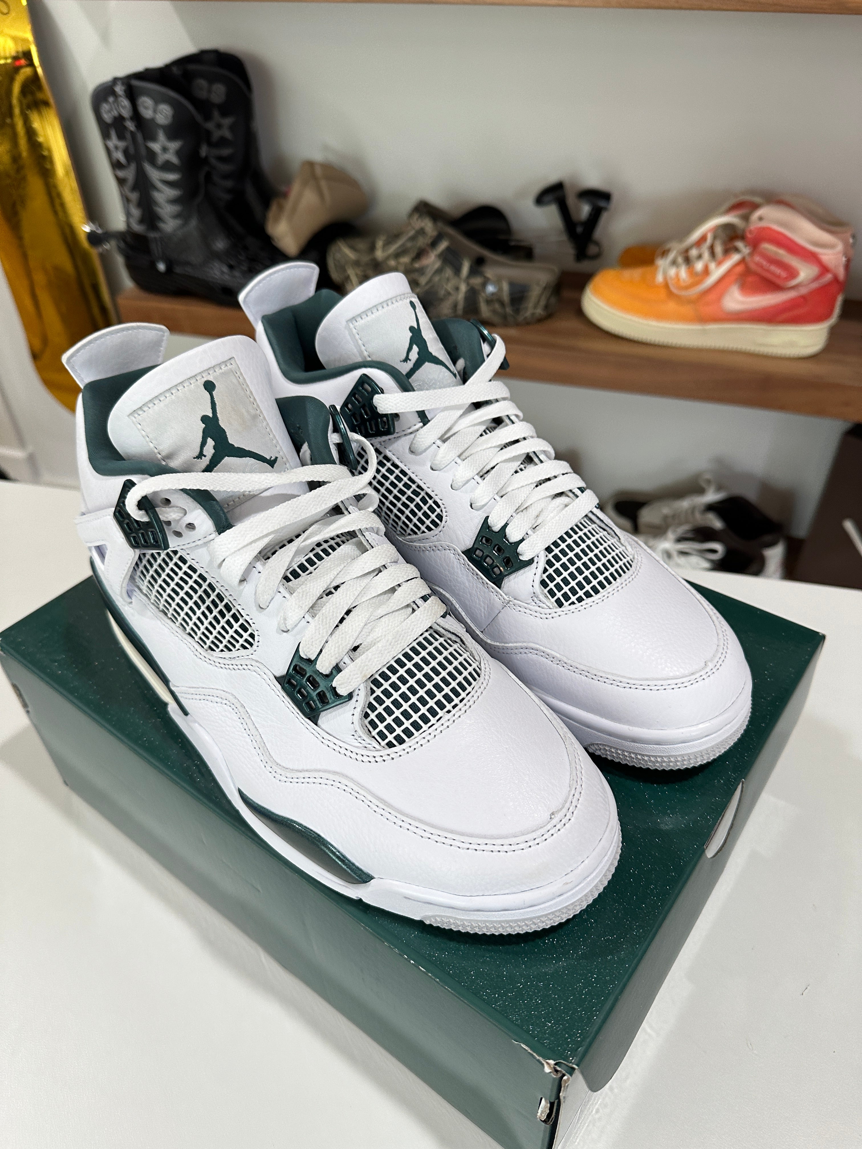 Jordan 4 Retro Oxidized Green Sz 11