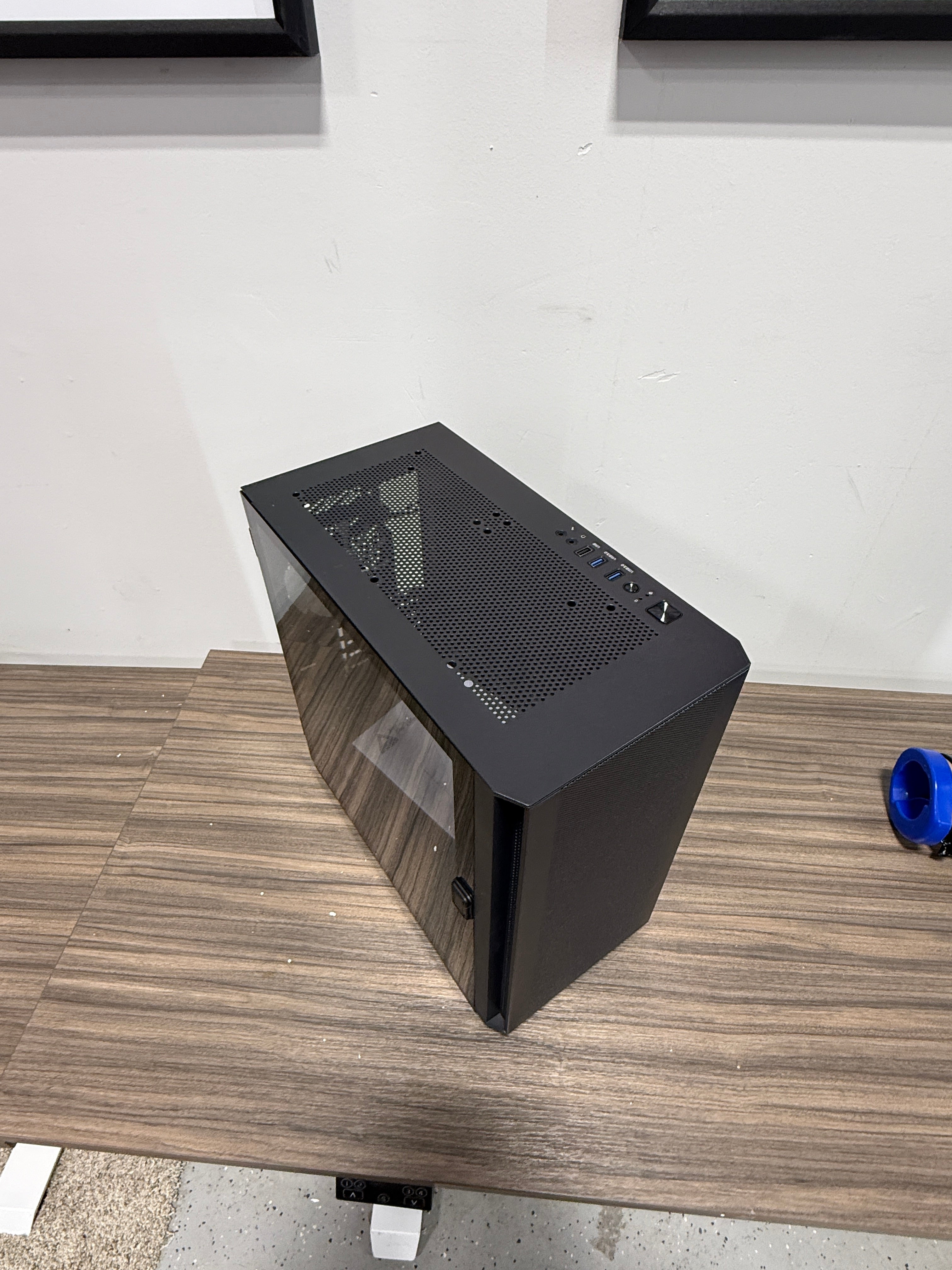 Montech AIR 100 ARGB MICRO-ATX Tower with Four ARGB Fans Pre Installed, Ultra-Minimalist Design, Fine Mesh Front Panel, High Airflow, Unique Side Swivel Tempered Glass, Dust Protection, Black