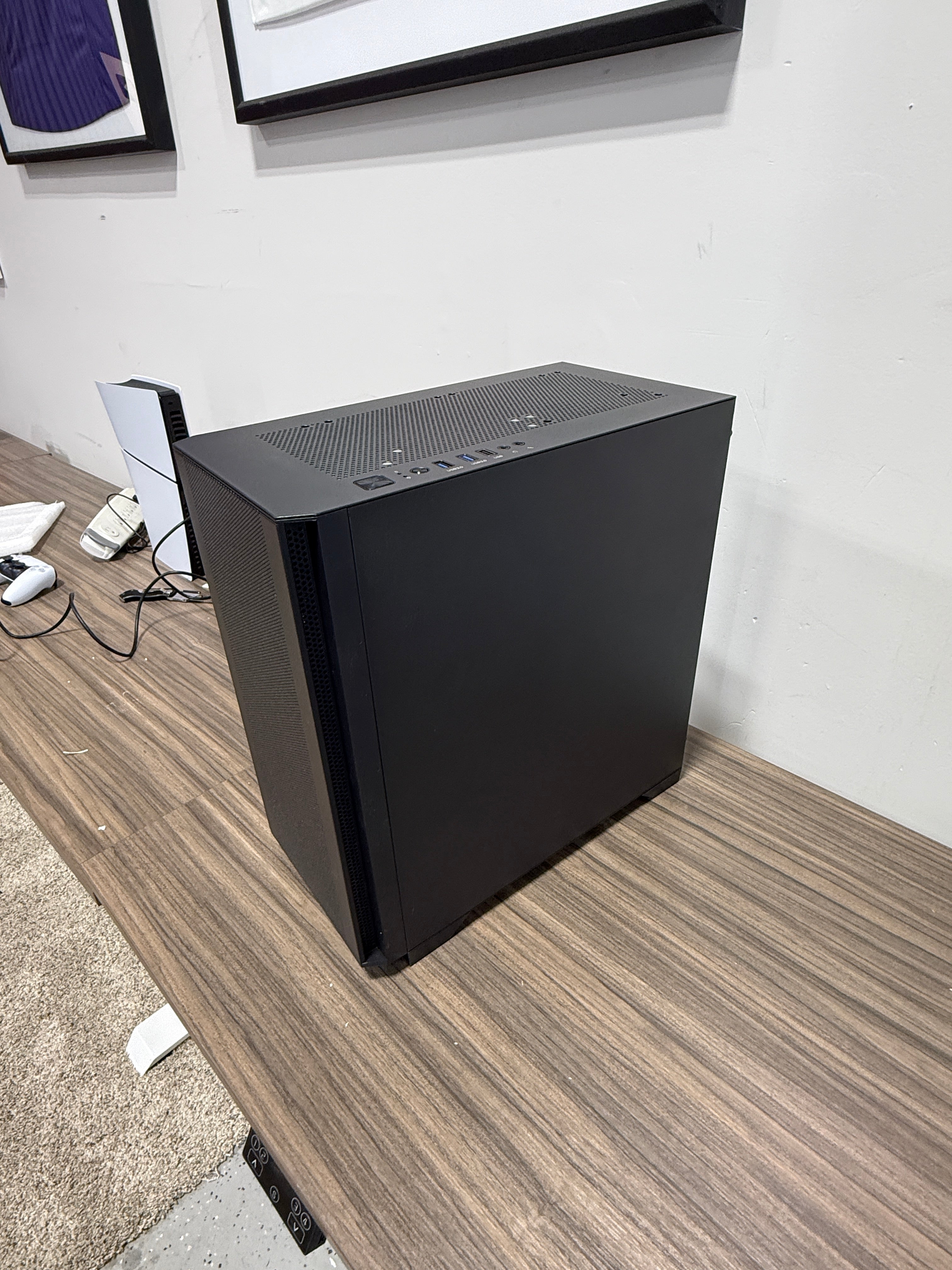 Montech AIR 100 ARGB MICRO-ATX Tower with Four ARGB Fans Pre Installed, Ultra-Minimalist Design, Fine Mesh Front Panel, High Airflow, Unique Side Swivel Tempered Glass, Dust Protection, Black