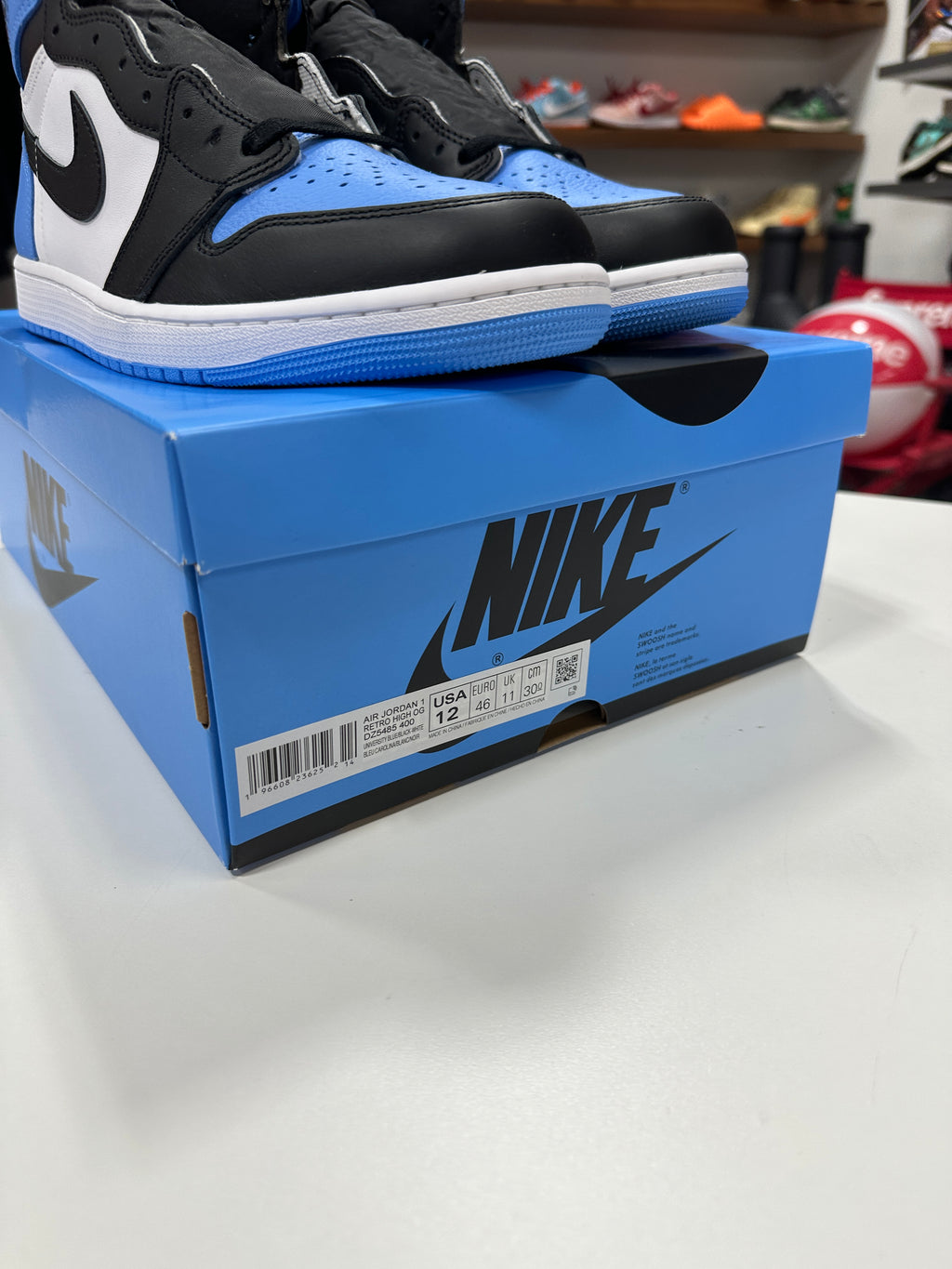 Jordan 1 Retro High OG UNC Toe Sz 12