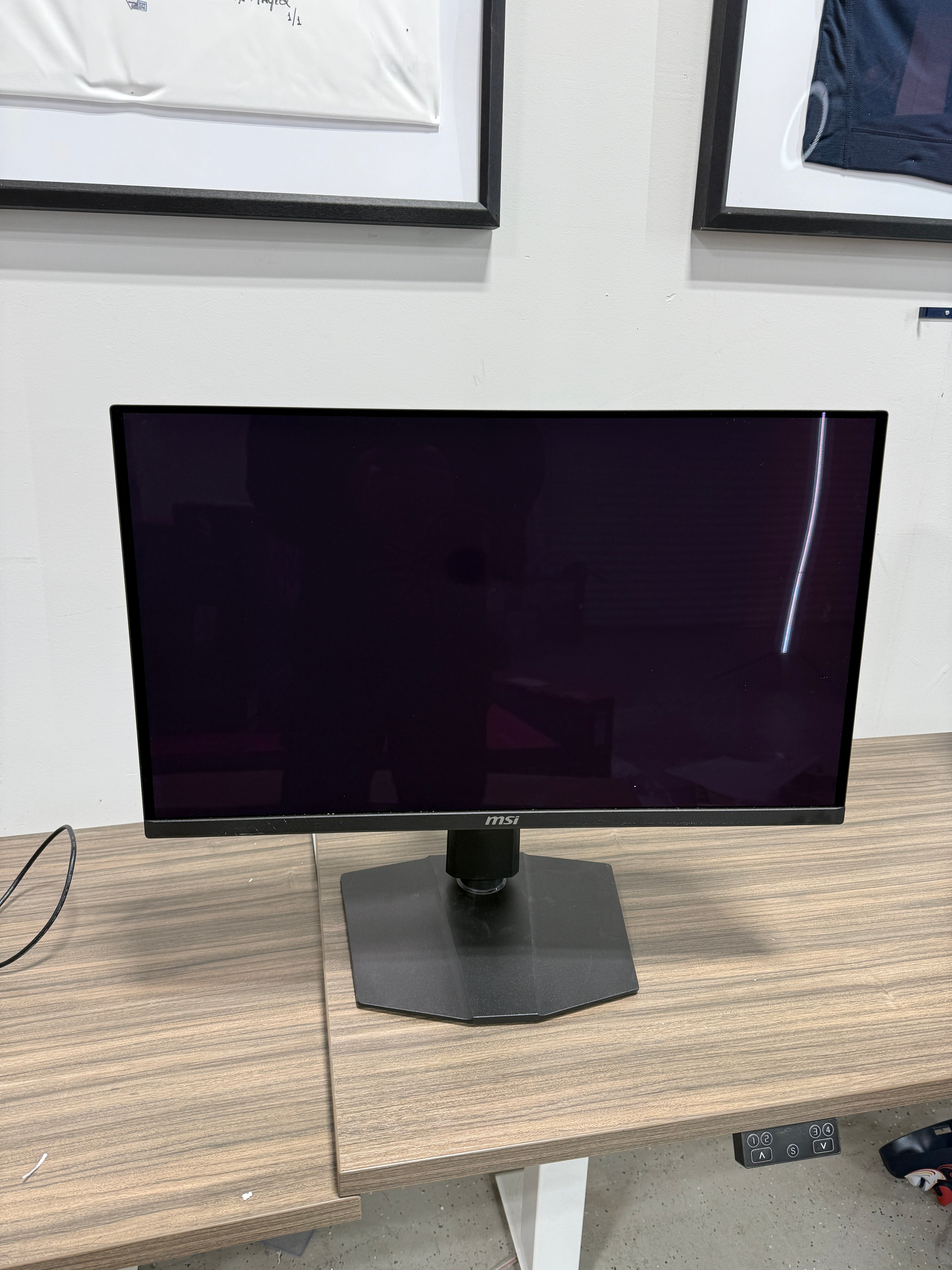 BROKEN MSI MAG 271QPX QD-OLED 27" 16:9, QD-OLED Gaming Monitor, 360Hz 0.03ms, 2560 x 1440 (WQHD), Height Adjustable Arm