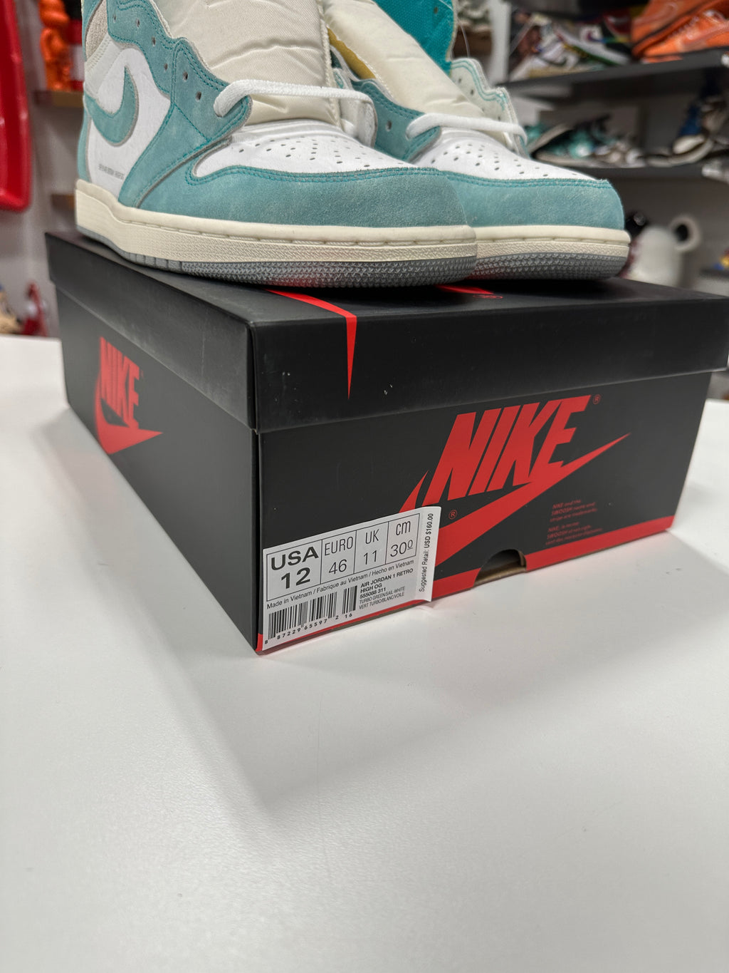 Jordan 1 Retro High Turbo Green Sz 12