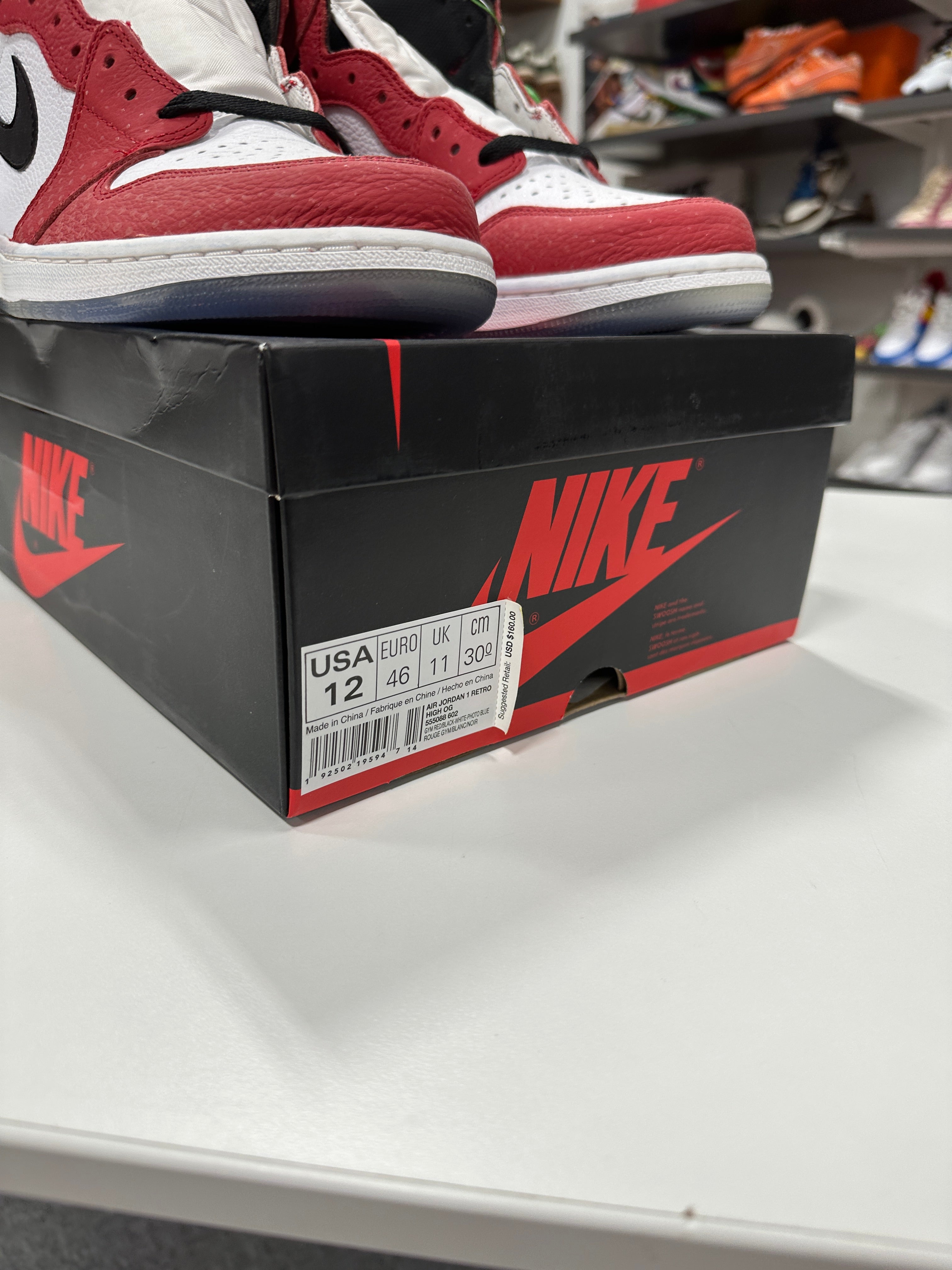 Jordan 1 Retro High Spider-Man Origin Story Sz 12