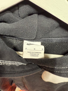 Nike Double Shoulder Logo Hoodie Black Sz M