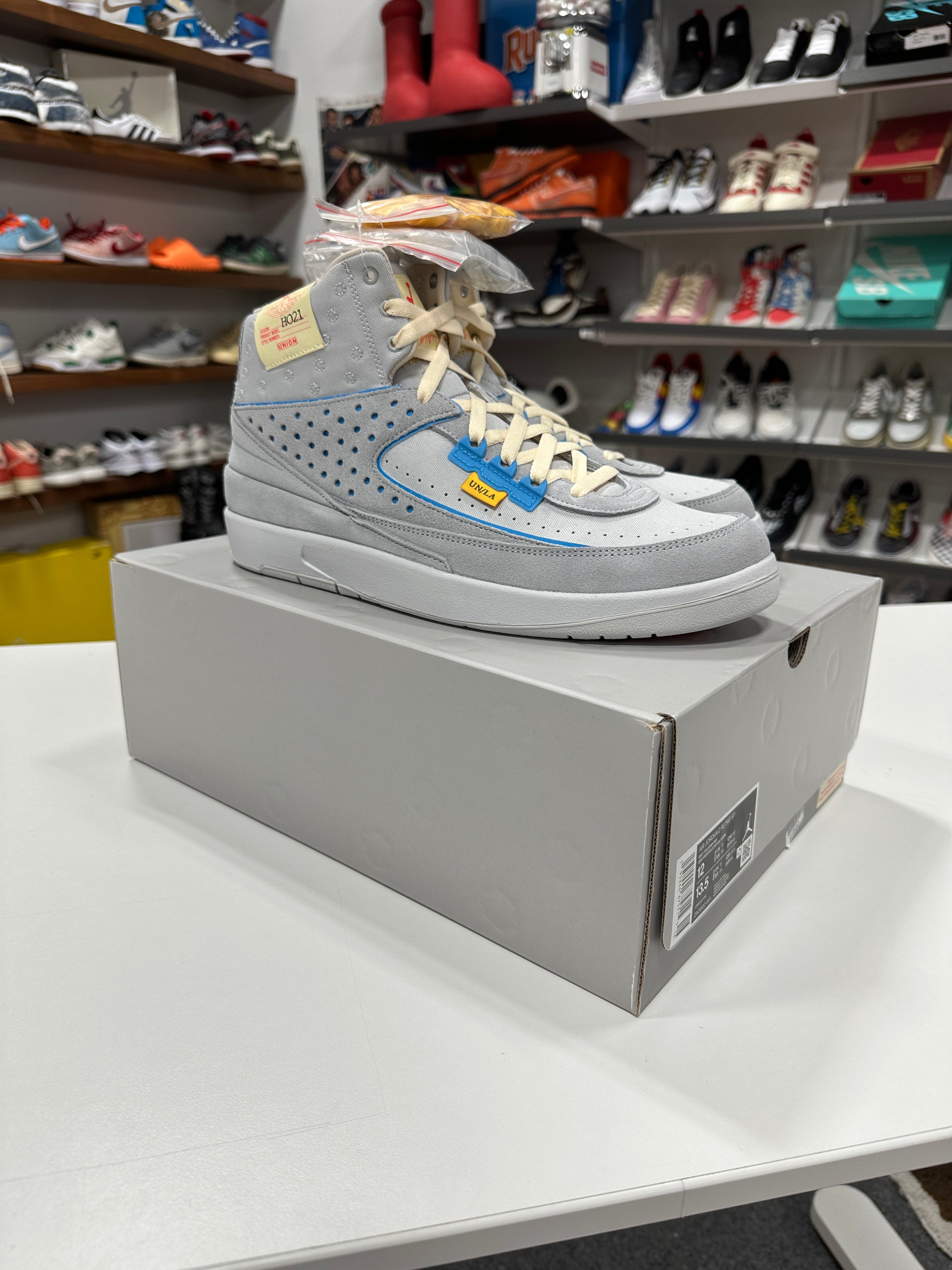 Jordan 2 Retro SP Union Grey Fog Sz 12