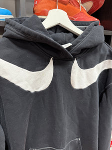 Nike Double Shoulder Logo Hoodie Black Sz M