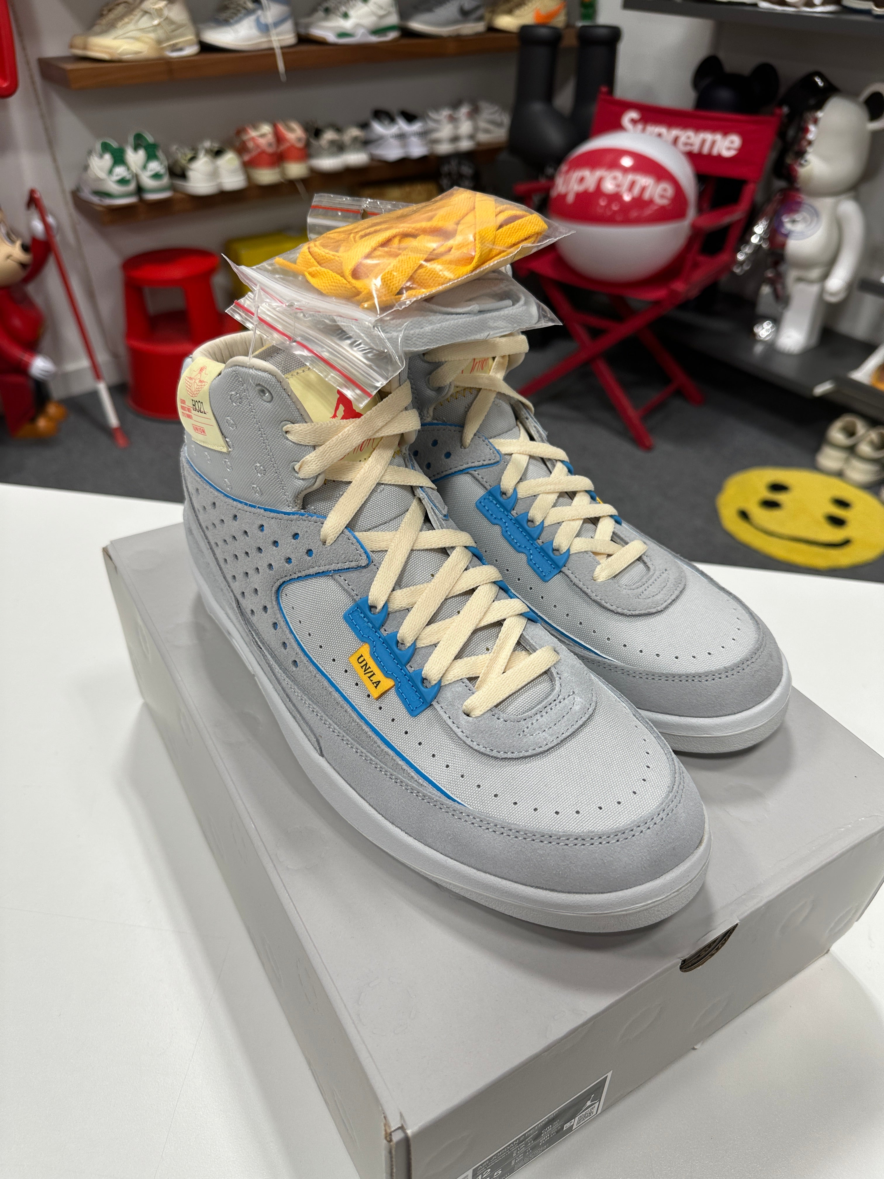 Jordan 2 Retro SP Union Grey Fog Sz 12