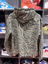 Load image into Gallery viewer, Ed Hardy Dragon Zebra Print Hoodie Sz L
