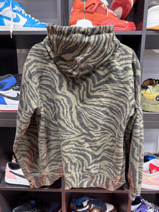 Ed Hardy Dragon Zebra Print Hoodie Sz L