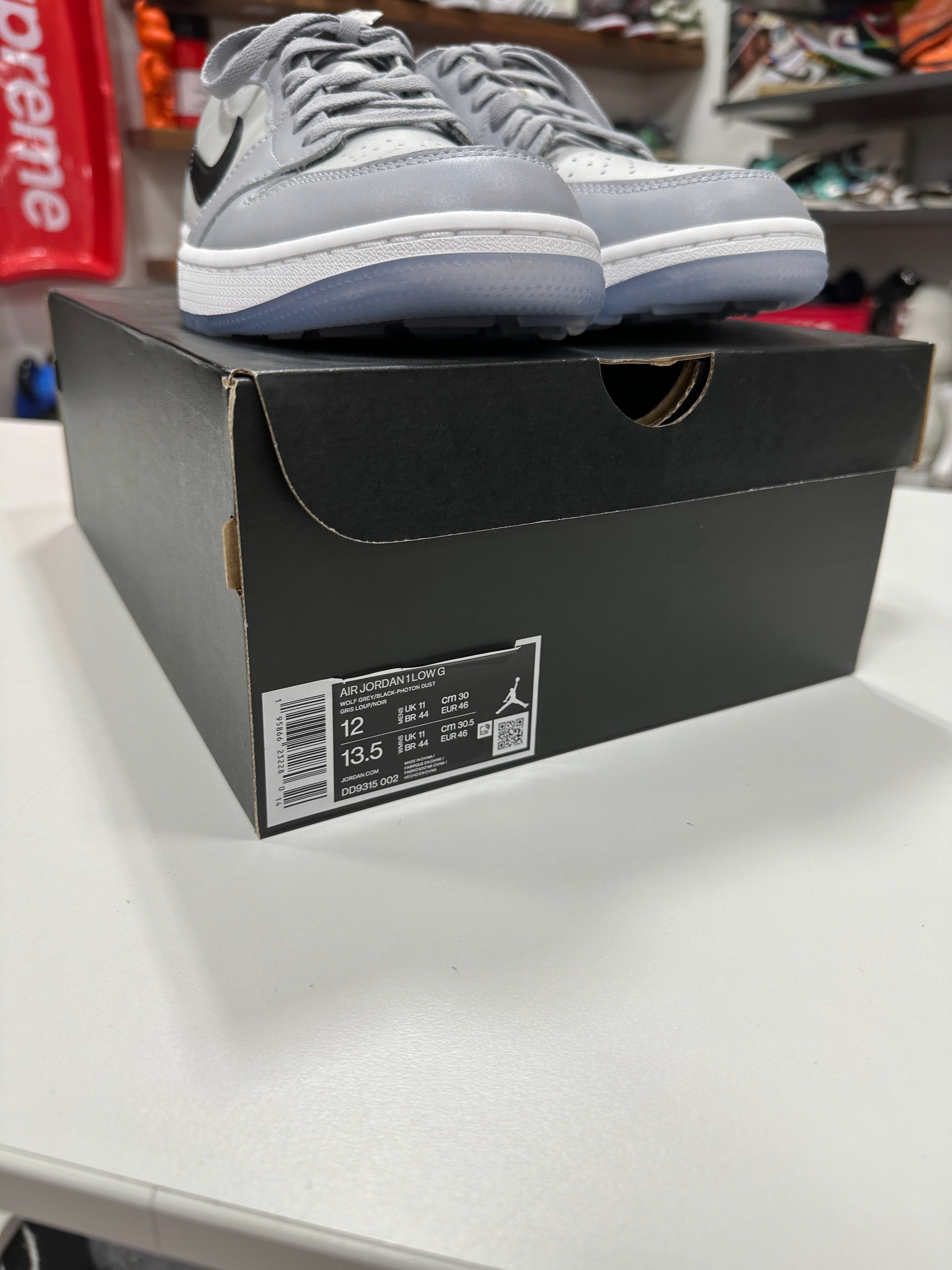 Jordan 1 Retro Low Golf Wolf Grey Sz 12