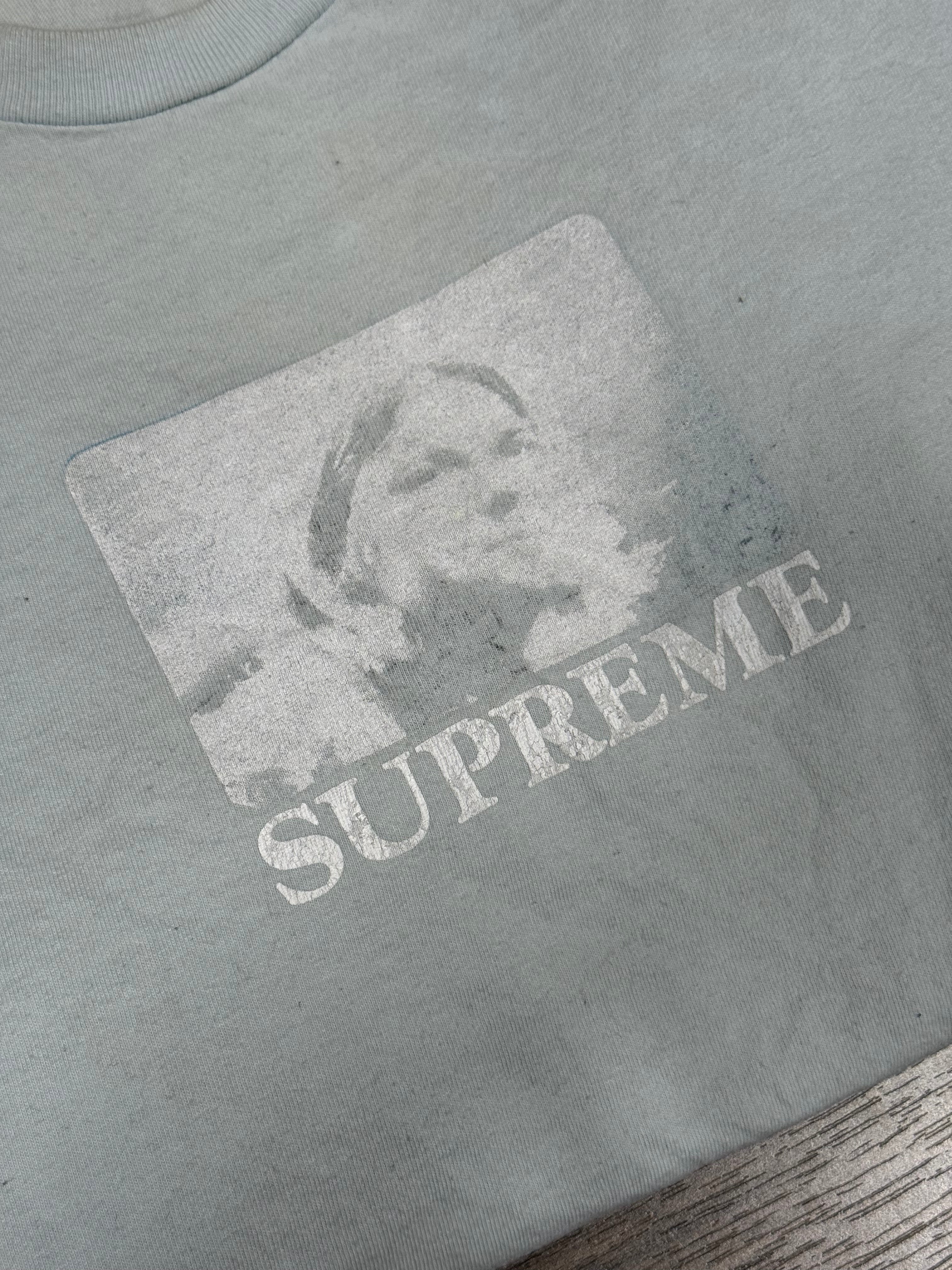 Supreme Kurt Cobain T-Shirt Pale Blue Sz L Read Description