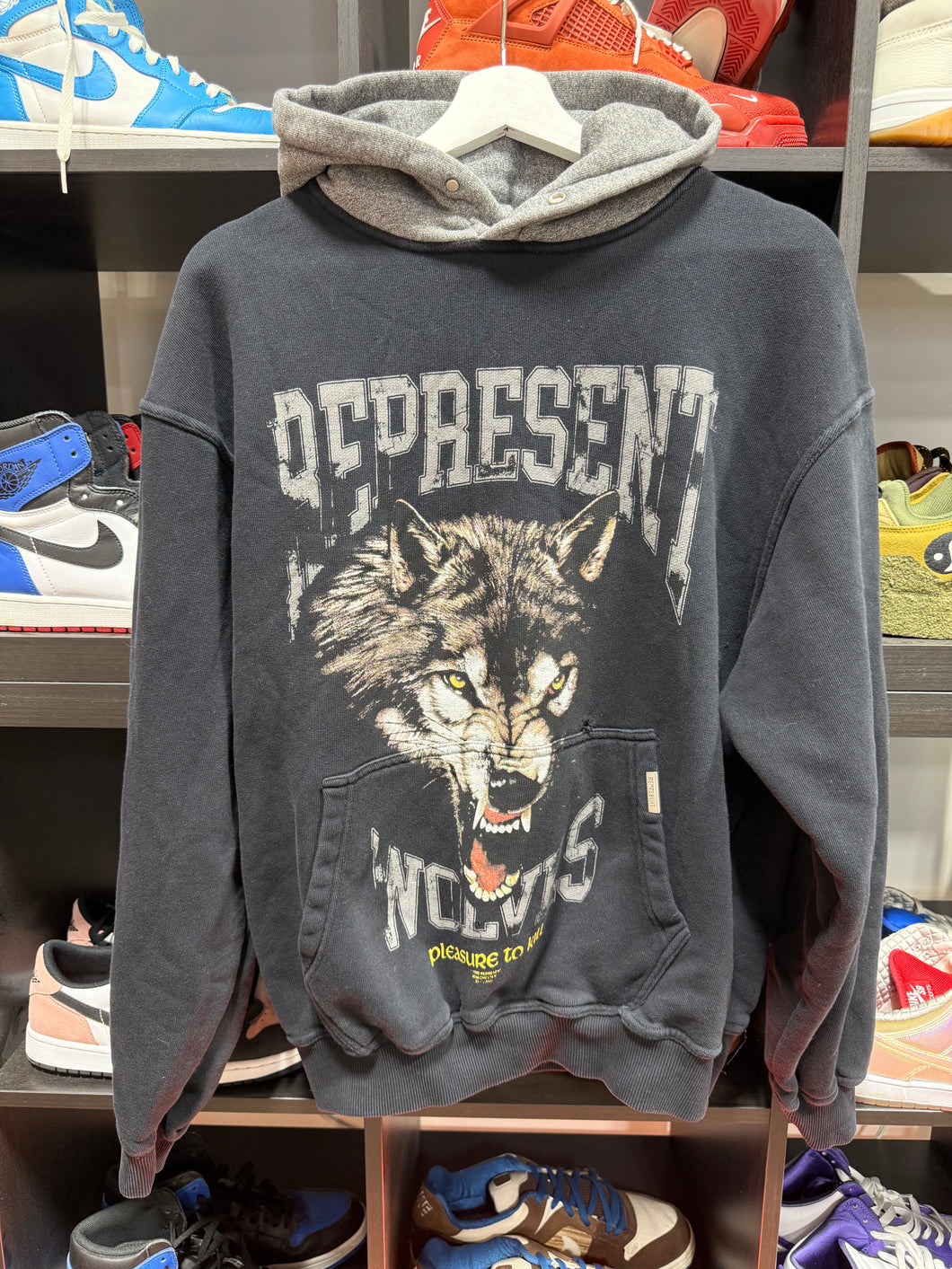 Represent Wolf Hoodie Sz M