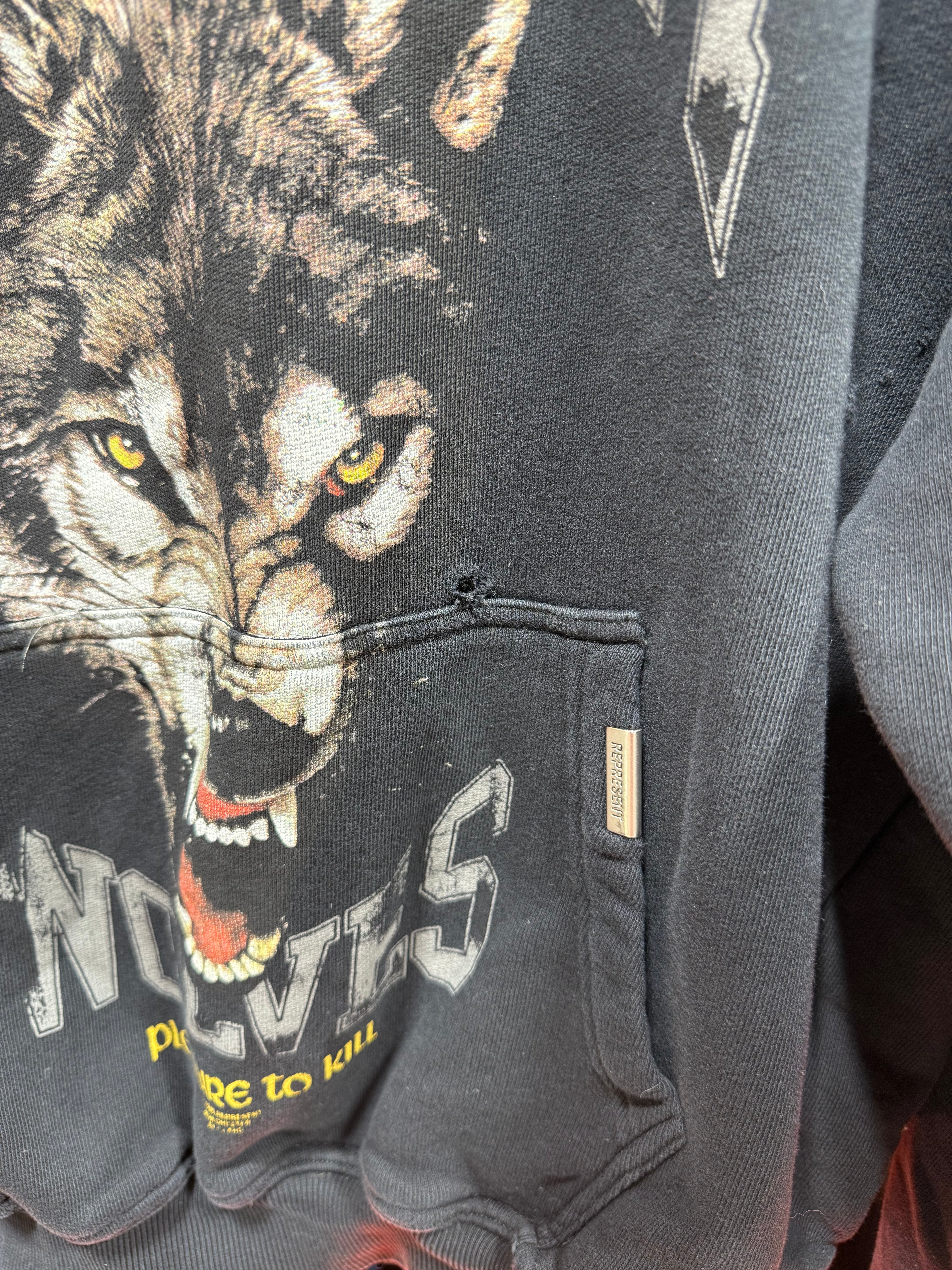 Represent Wolf Hoodie Sz M