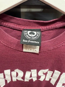 Thrasher T-Shirt Burgundy Sz L