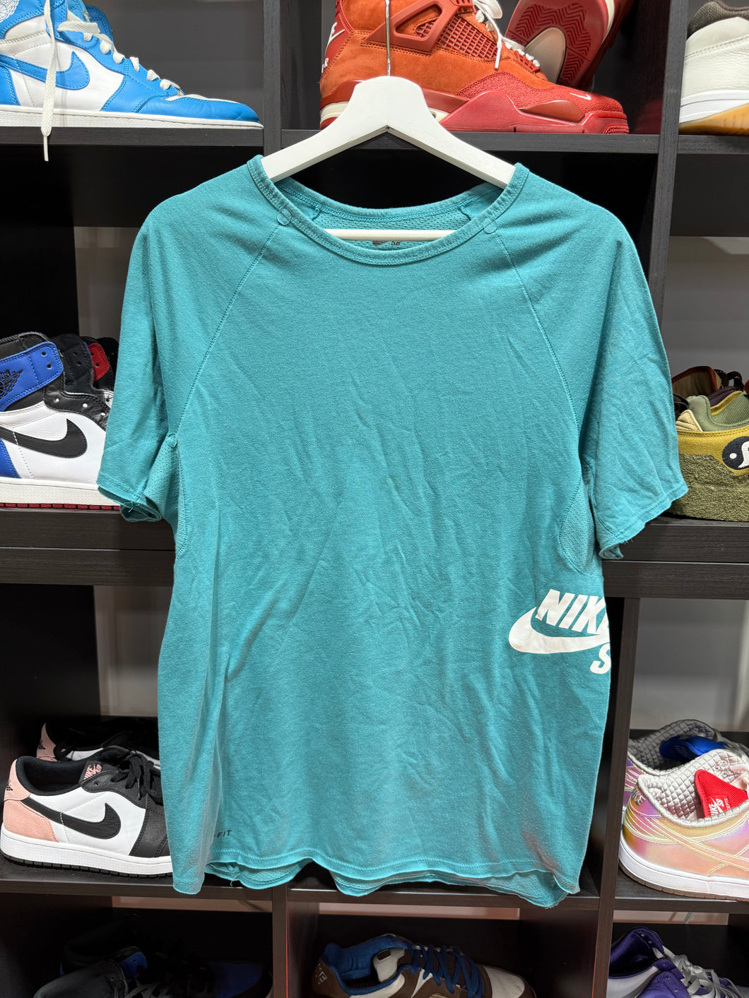 Vintage Nike SB T-Shirt Teal Sz M