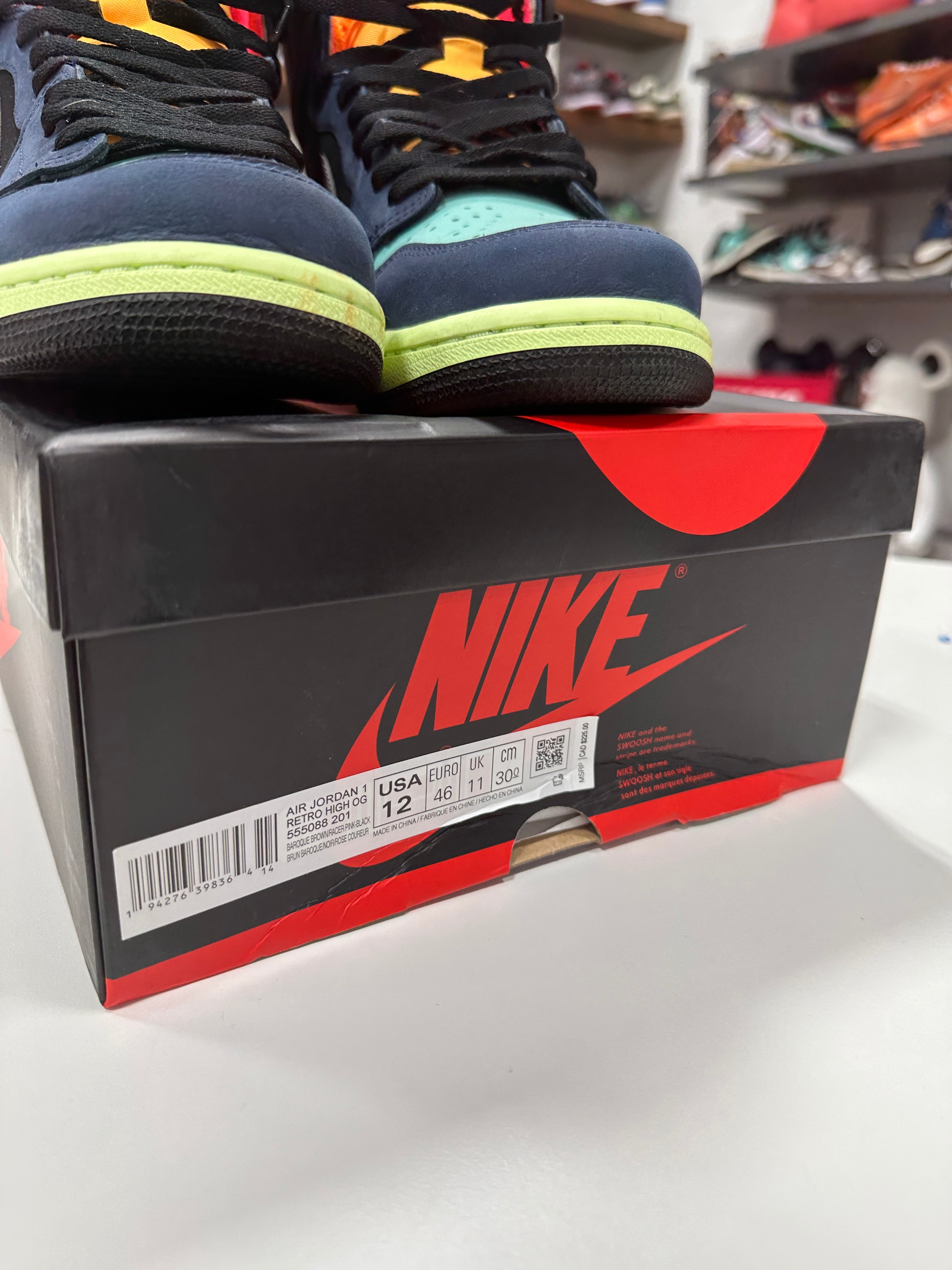 Jordan 1 Retro High Tokyo Bio Hack Sz 12