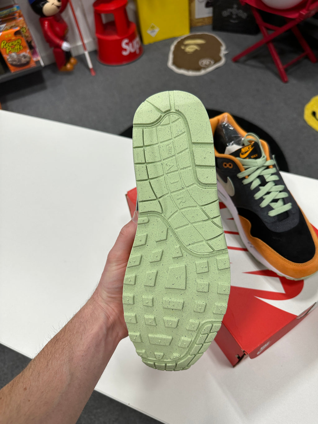 Nike Air Max 1 PRM Duck Honey Dew Sz 12