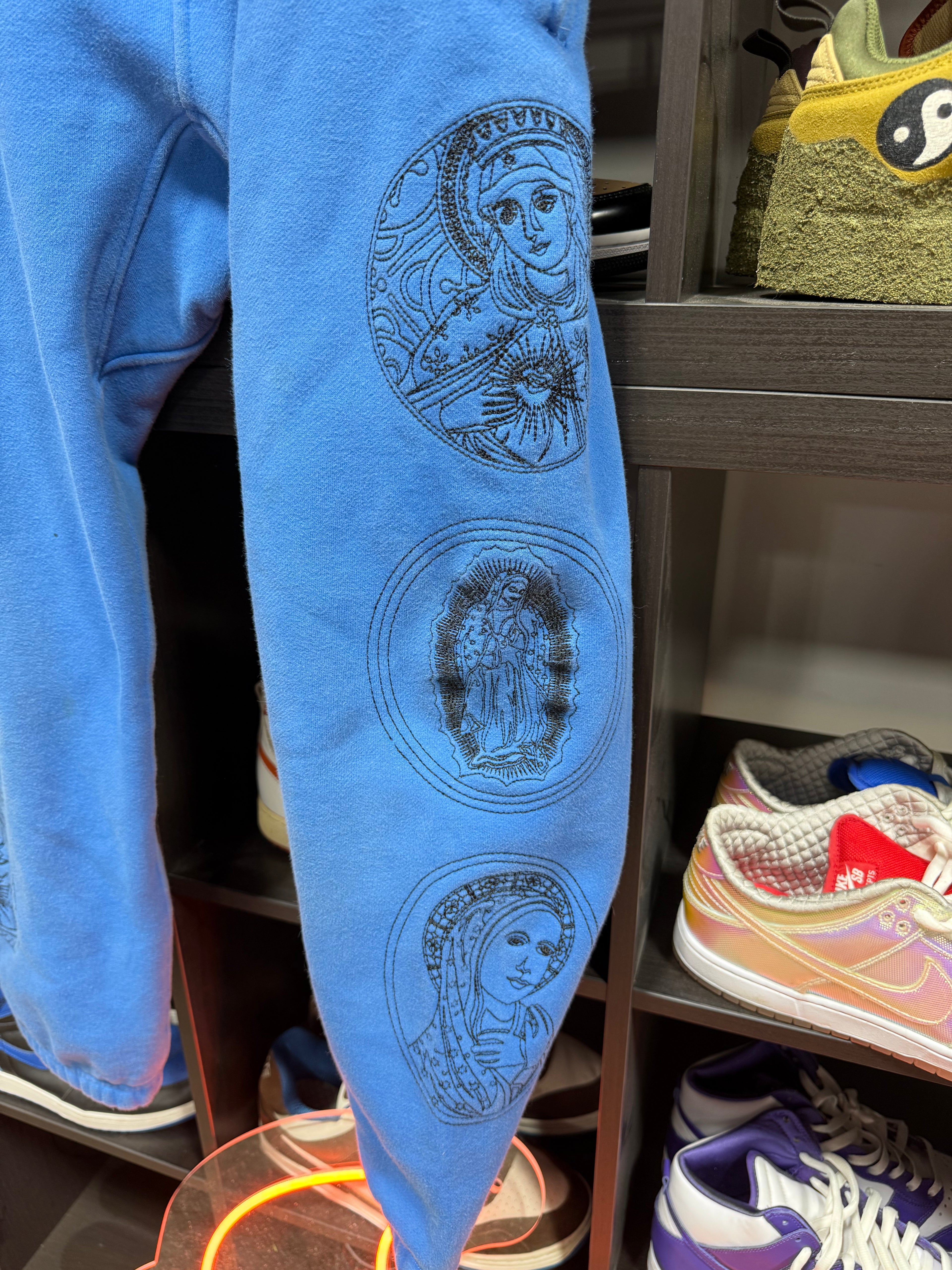 Pleasures Sweat Pants Blue Sz S