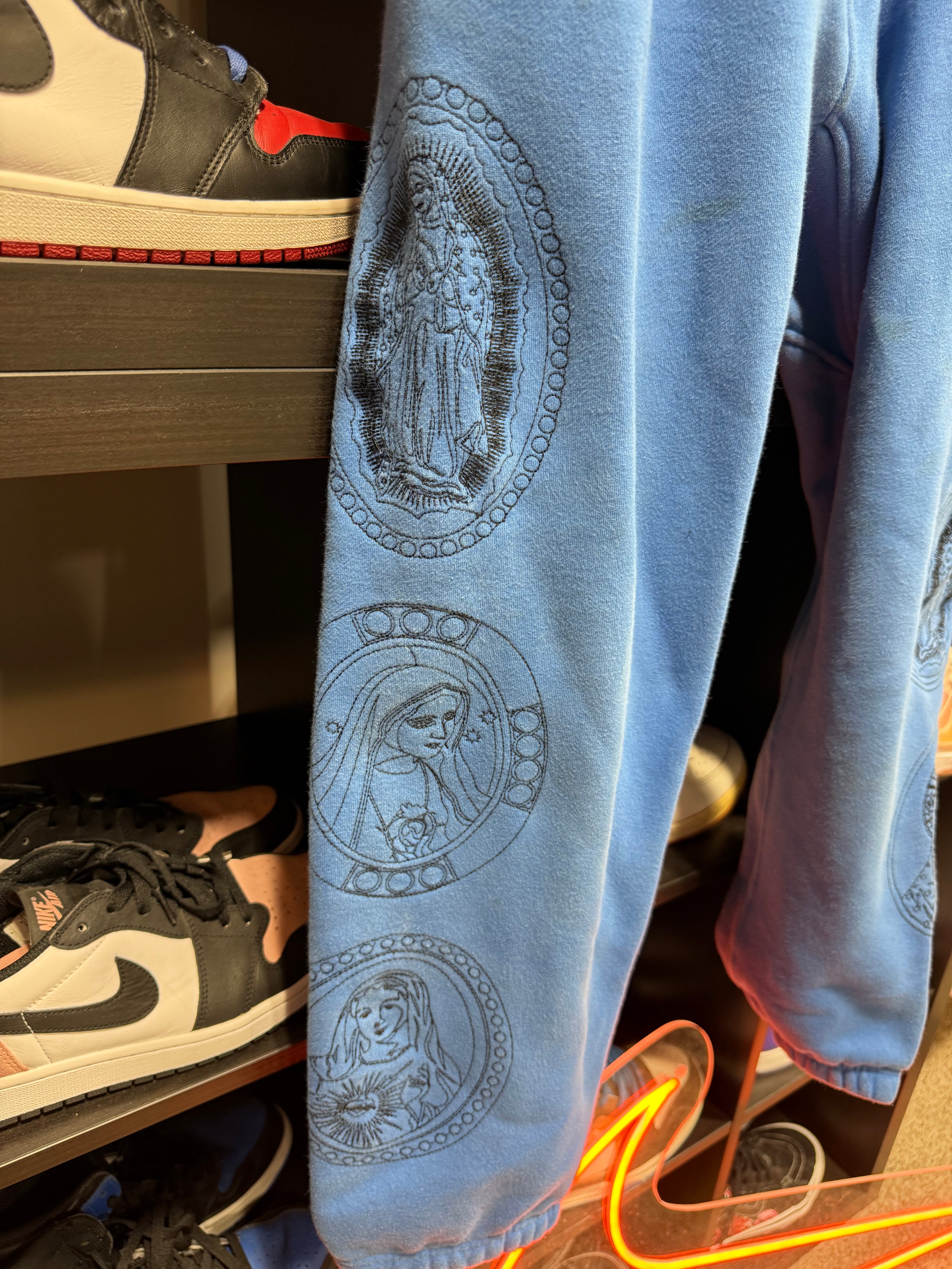 Pleasures Sweat Pants Blue Sz S
