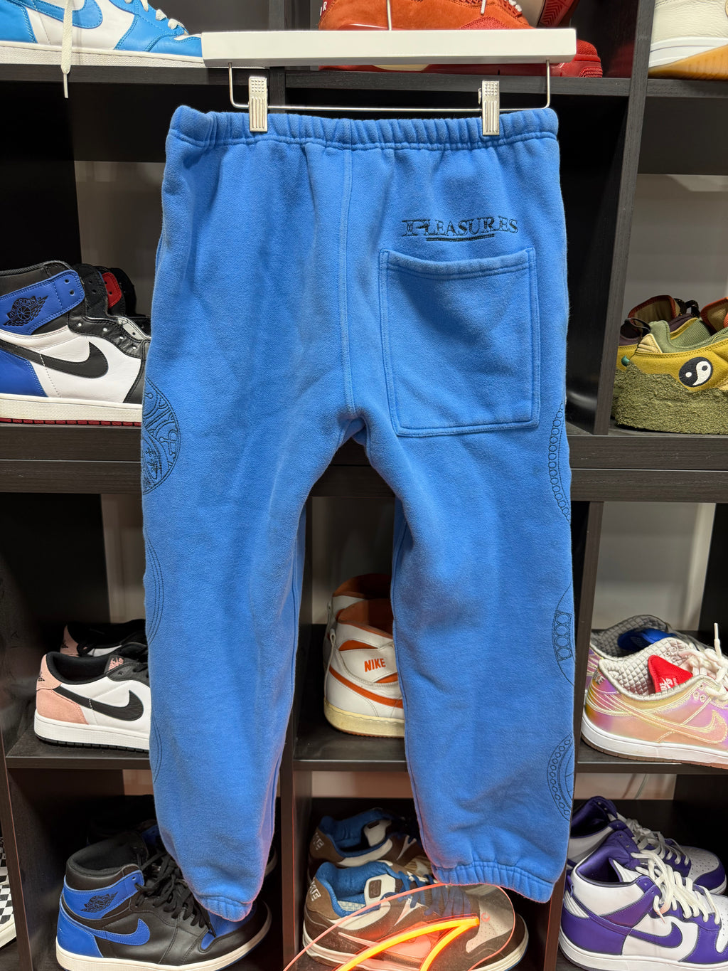 Pleasures Sweat Pants Blue Sz S