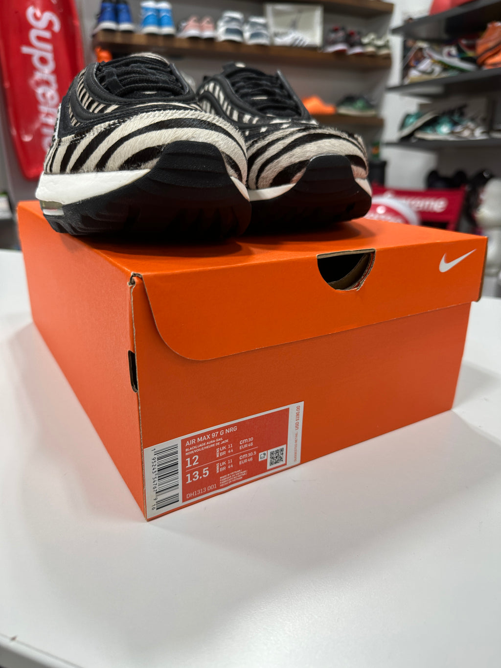Nike Air Max 97 Golf NRG Zebra Sz 12