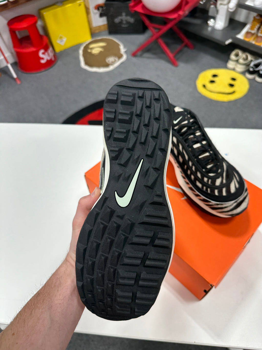Nike Air Max 97 Golf NRG Zebra Sz 12